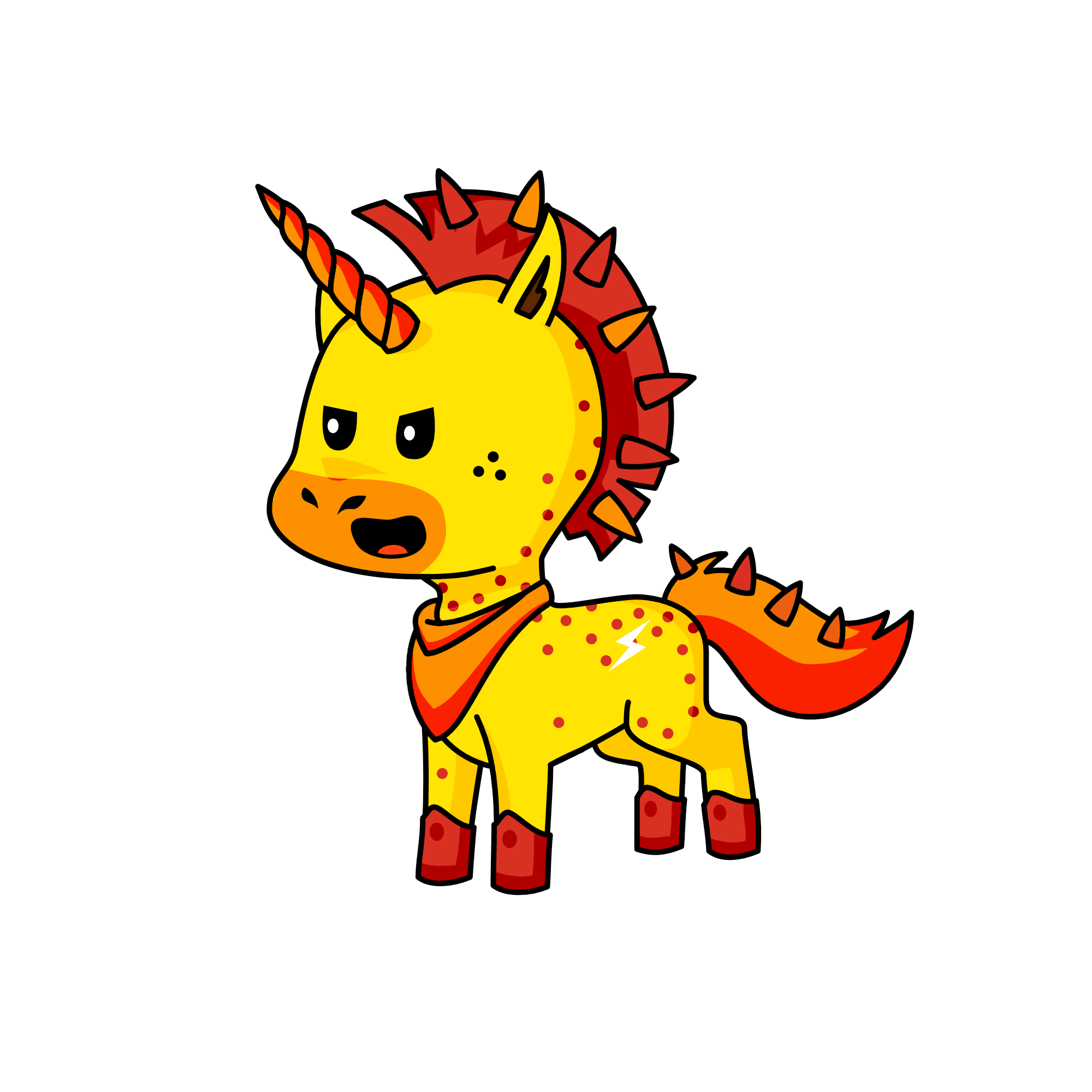 Fire, the unicorn
