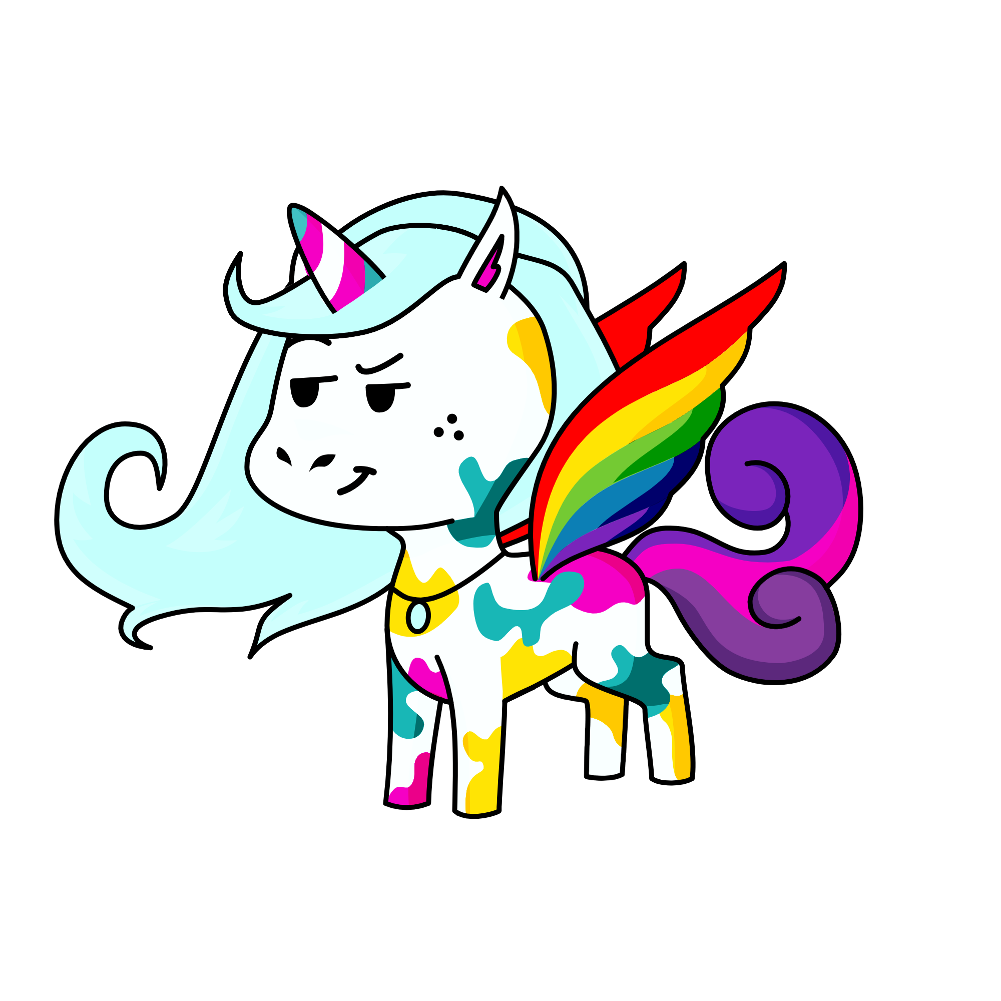 Pridey-corn, the unicorn