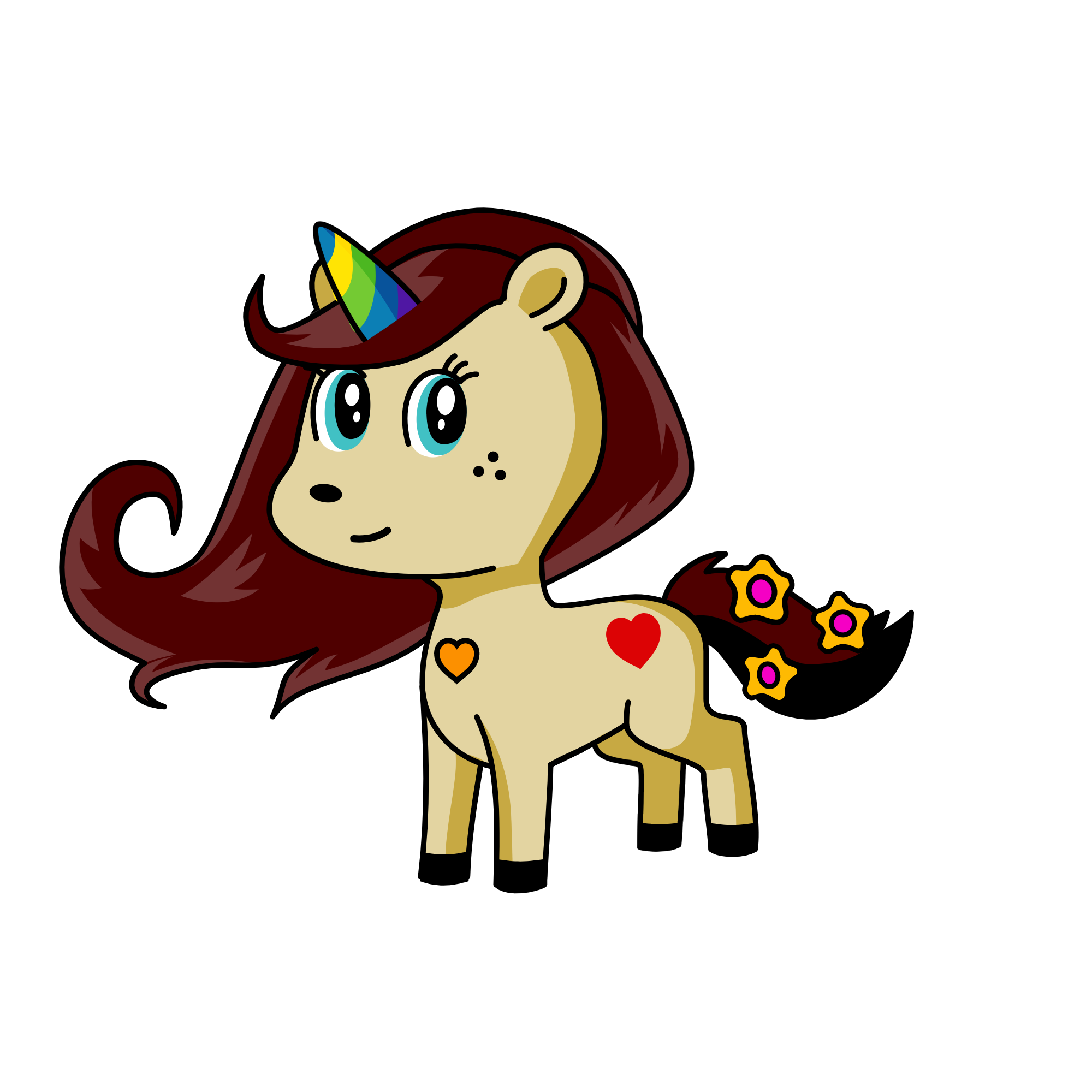 Hi this unicorn was made by Ariana Grande., the unicorn