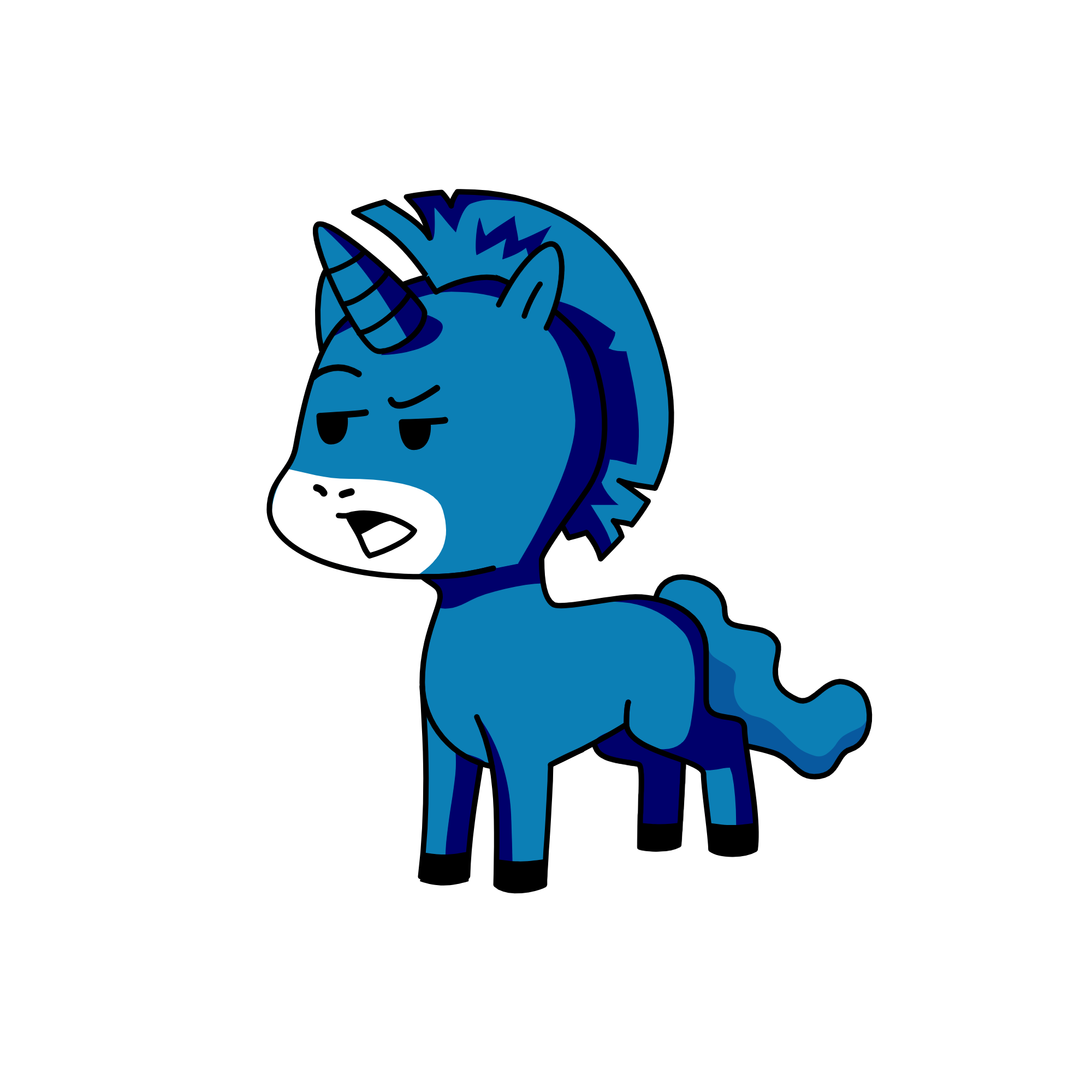 blueberry, the unicorn