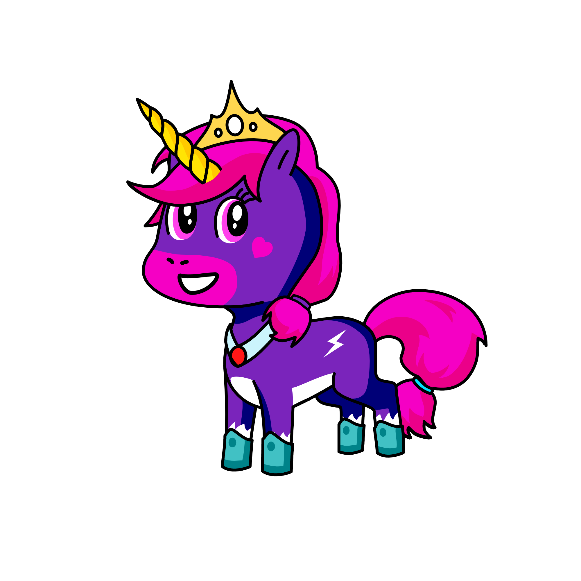 flashina, the unicorn