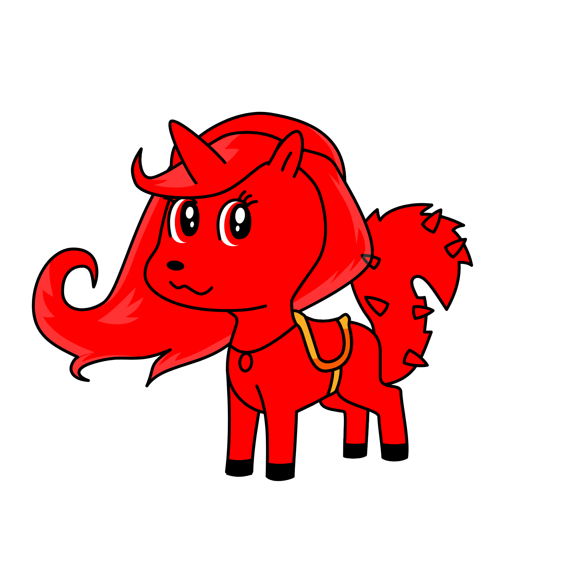 Red, the unicorn