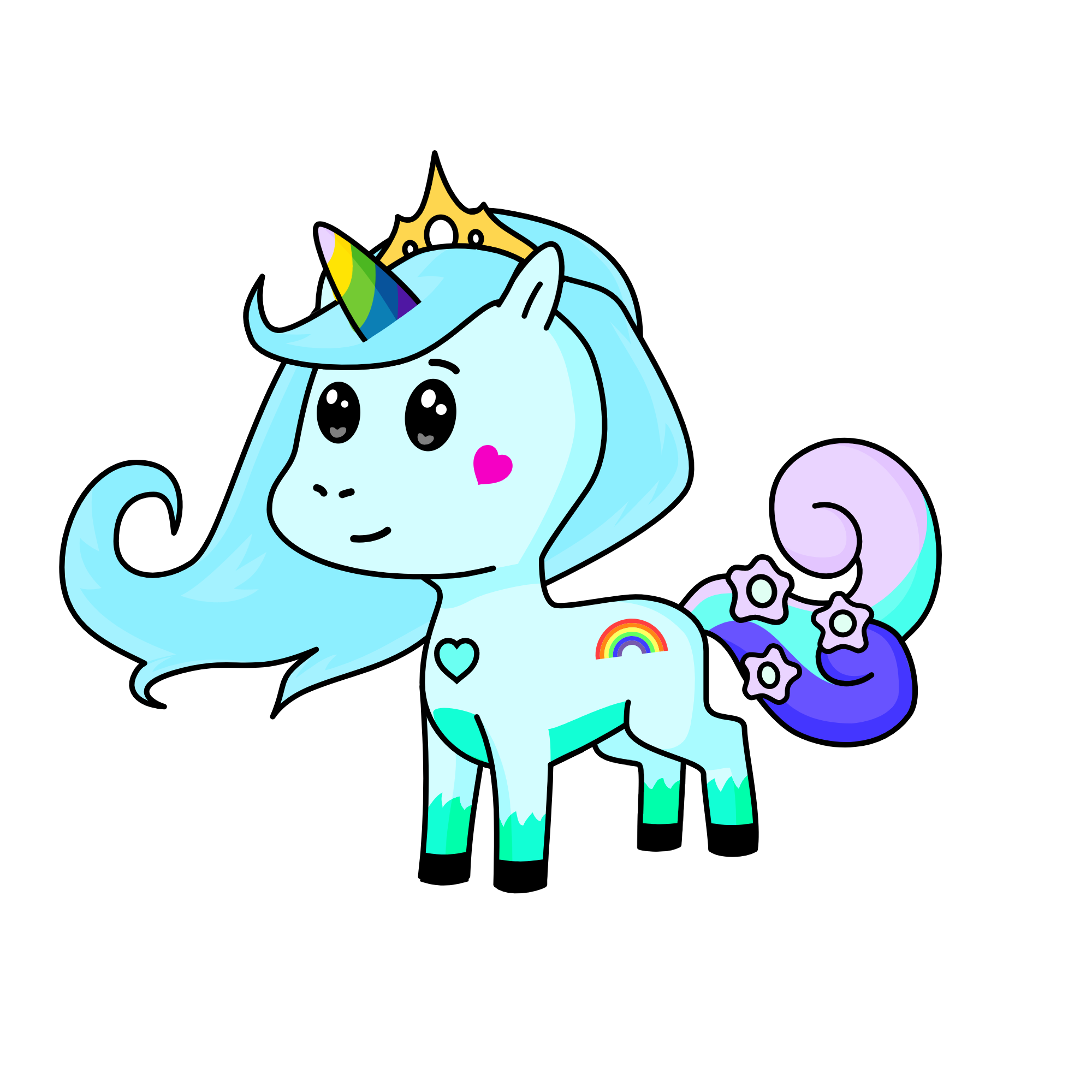 rose, the unicorn