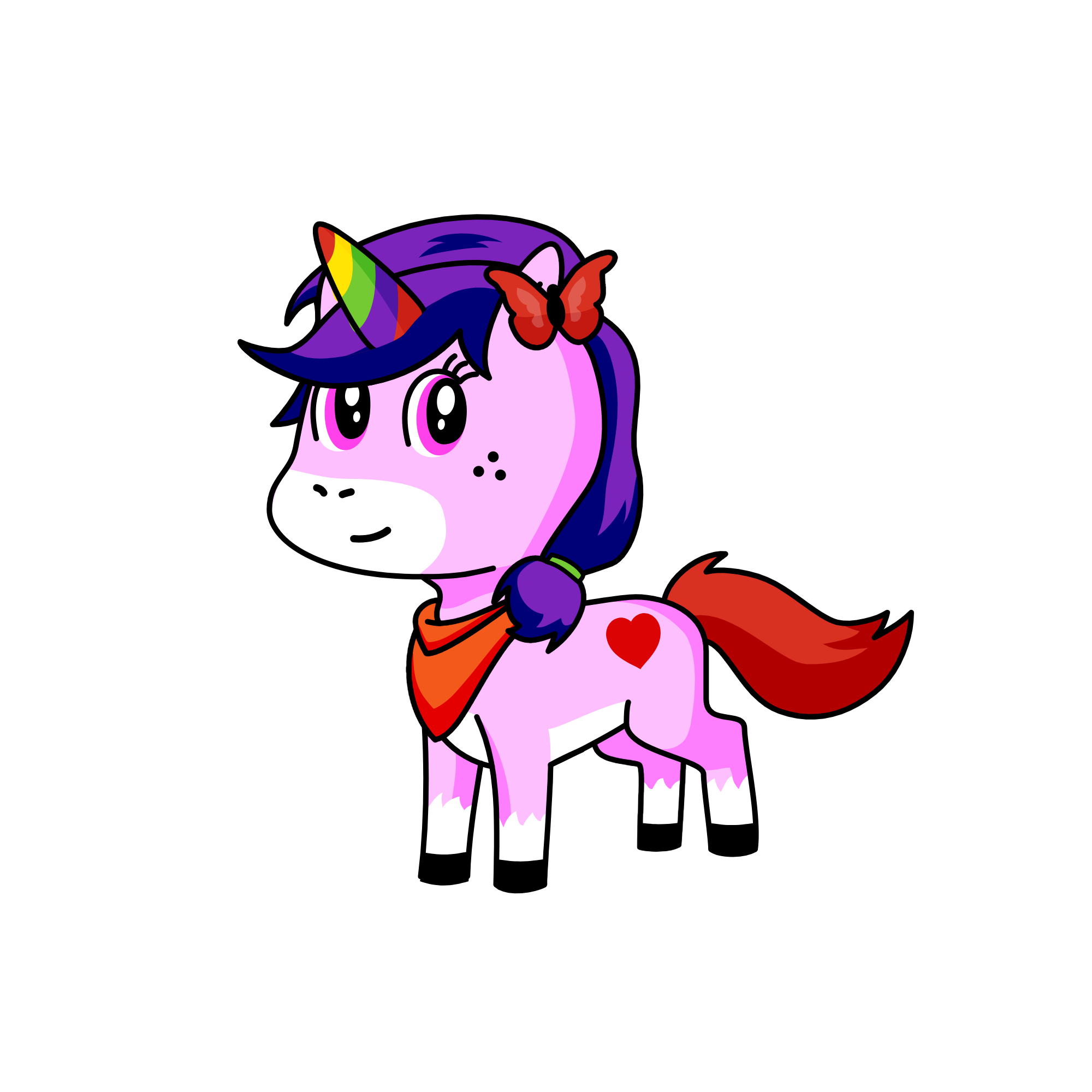 Poofy, the unicorn