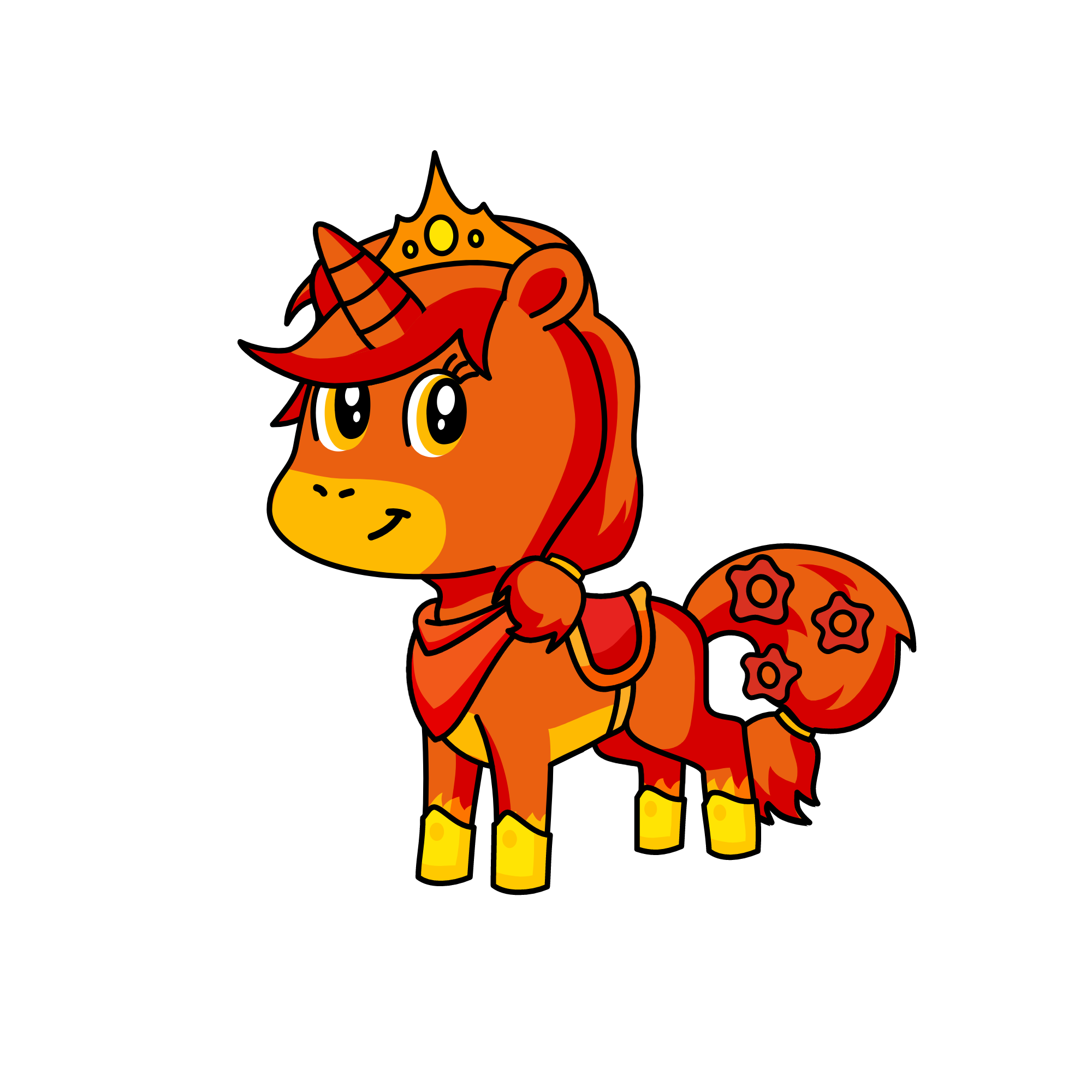 Who little girl, the unicorn