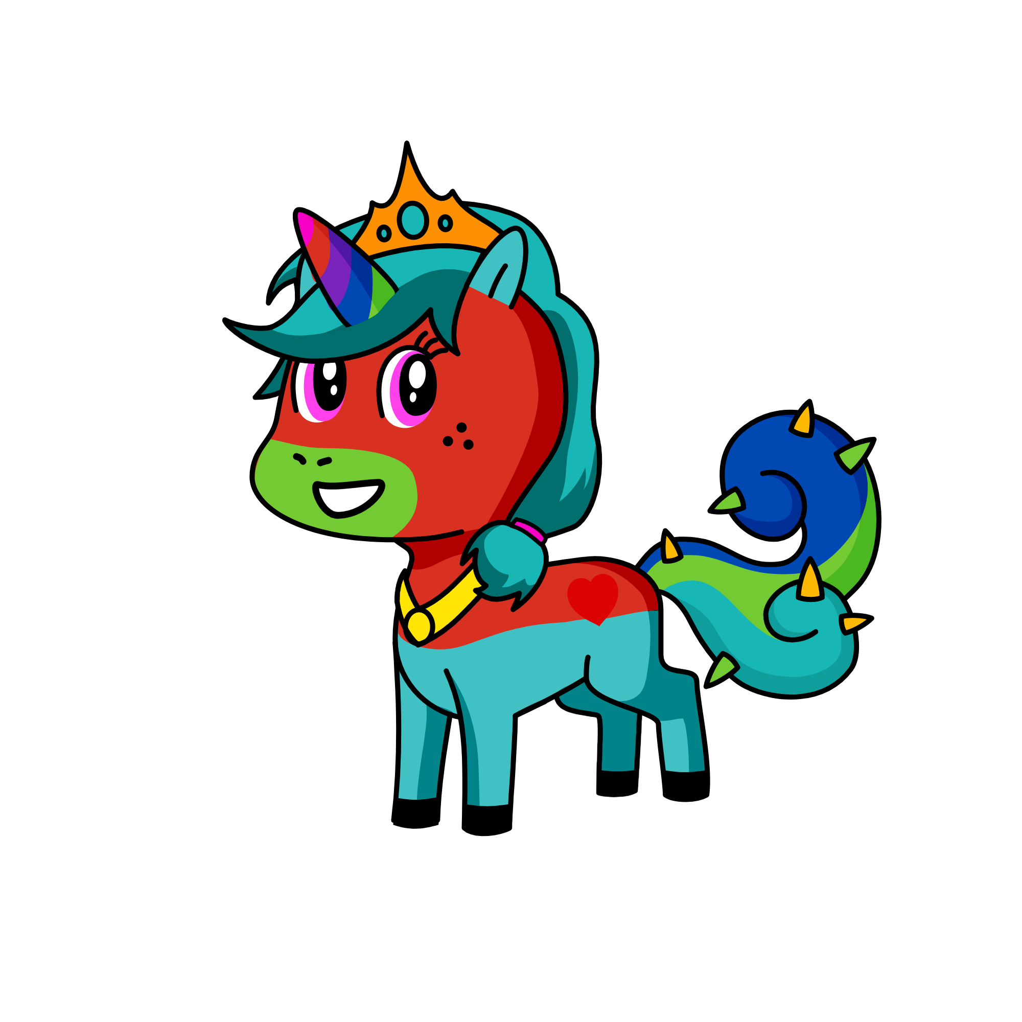 Pocki, the unicorn
