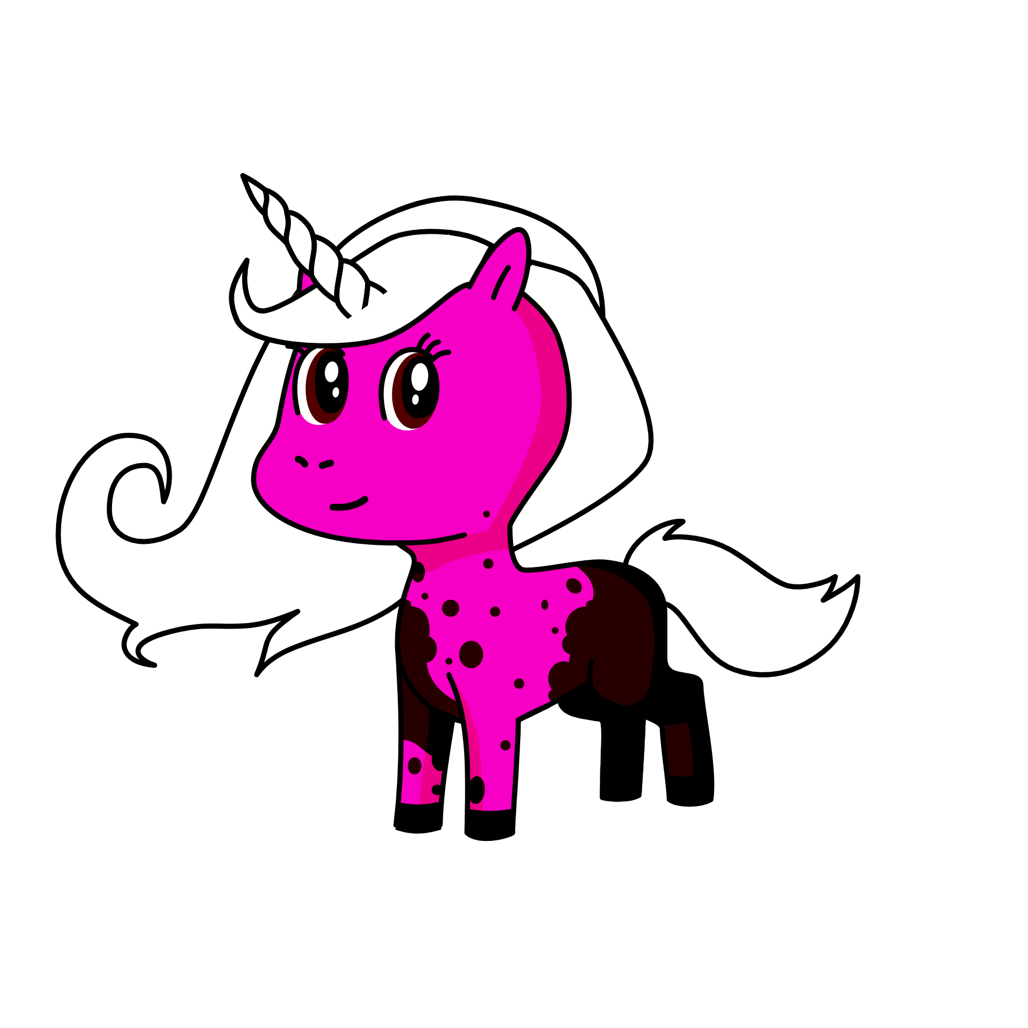 Idk her name, a littlest pet shop human character that is pretty but not super nice, the unicorn