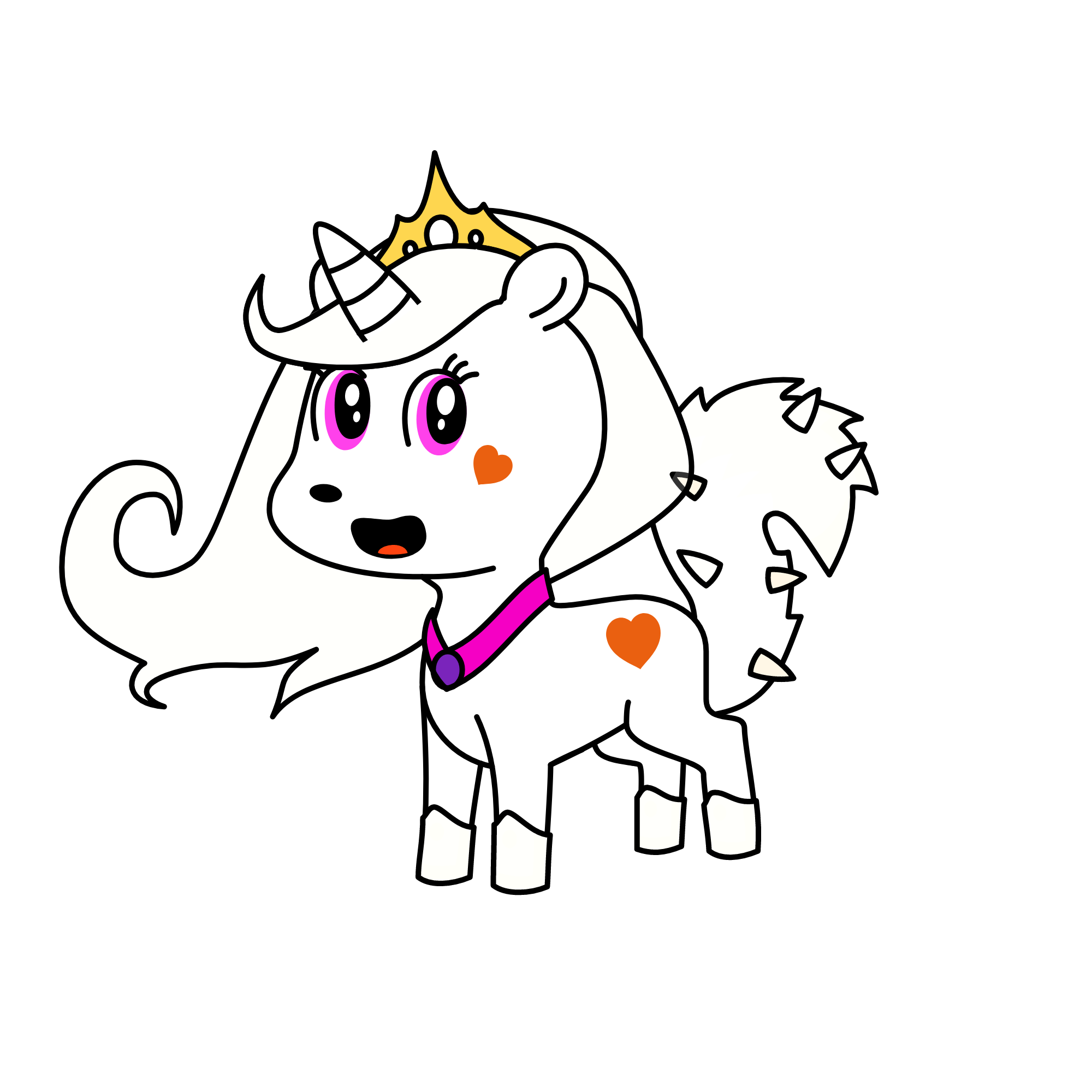 Cloudy, the unicorn