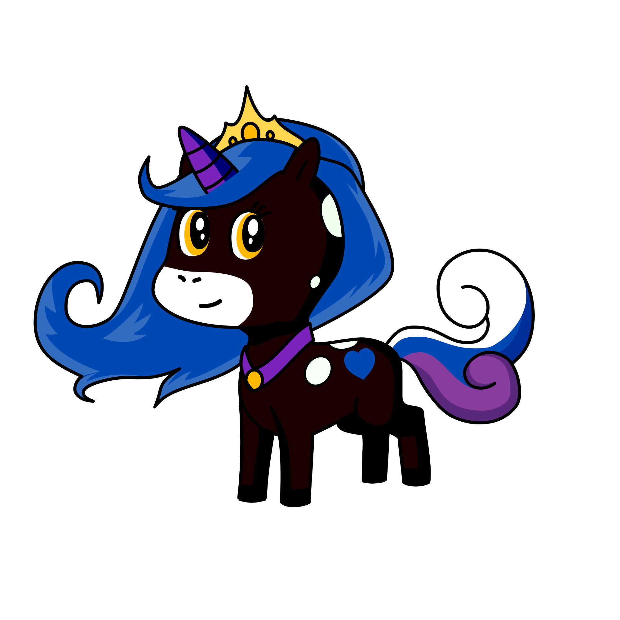 Moonlight light, the unicorn