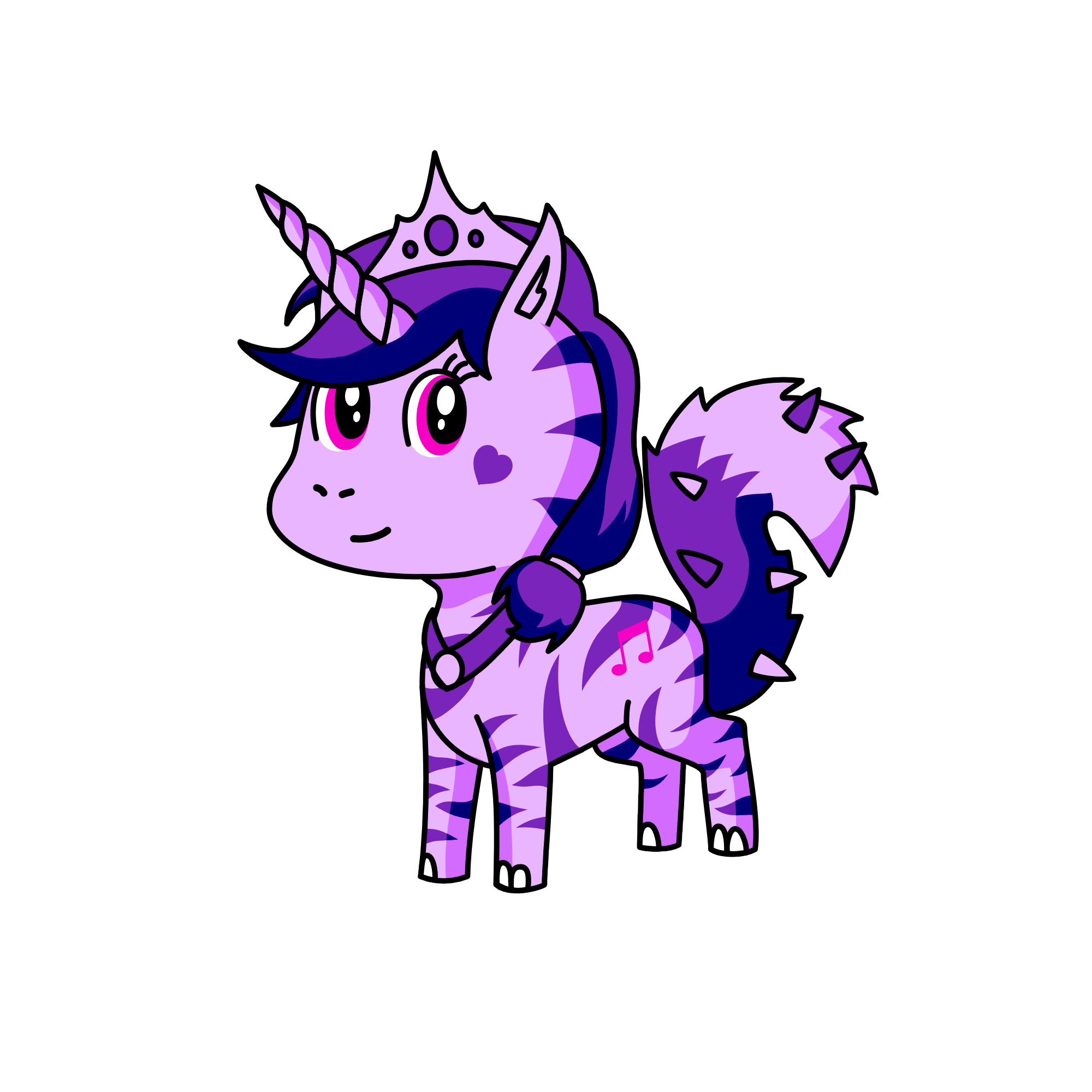 Purple Heart, the unicorn