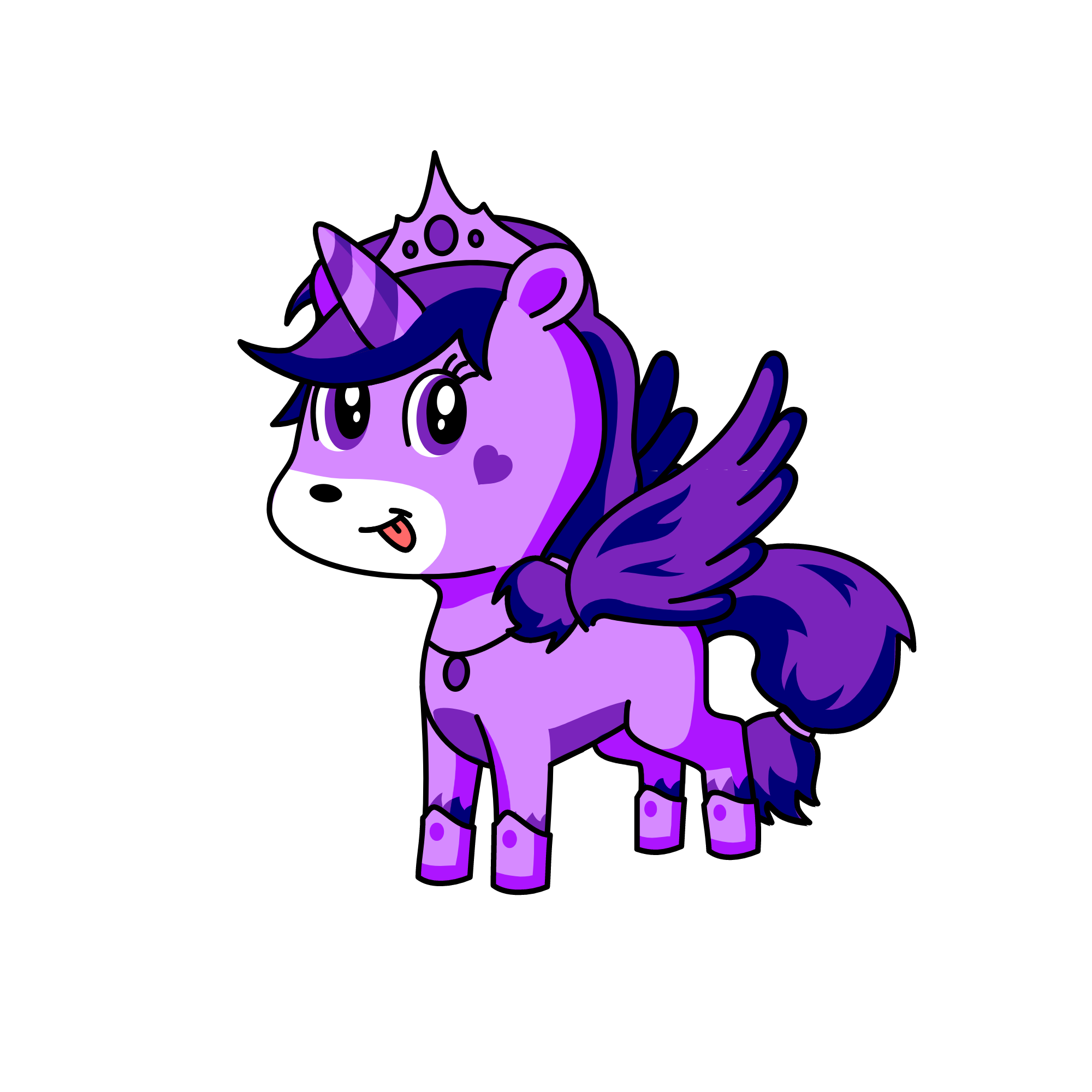 Midnight (rainbow sisters), the unicorn