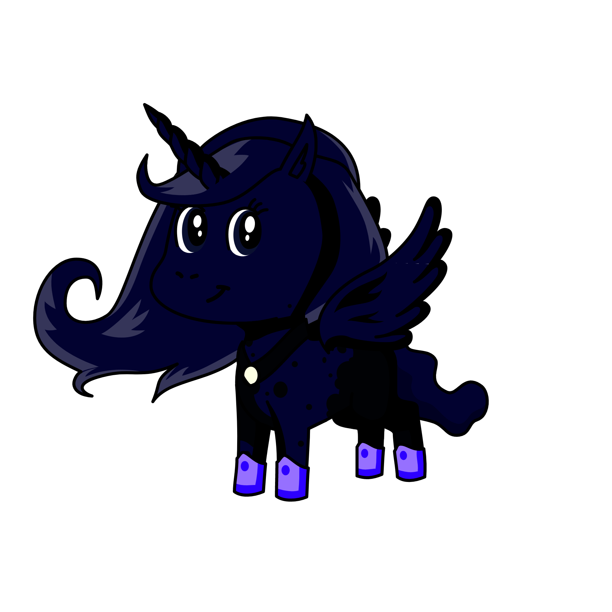 nightmare moon is ''not'' amused, the unicorn