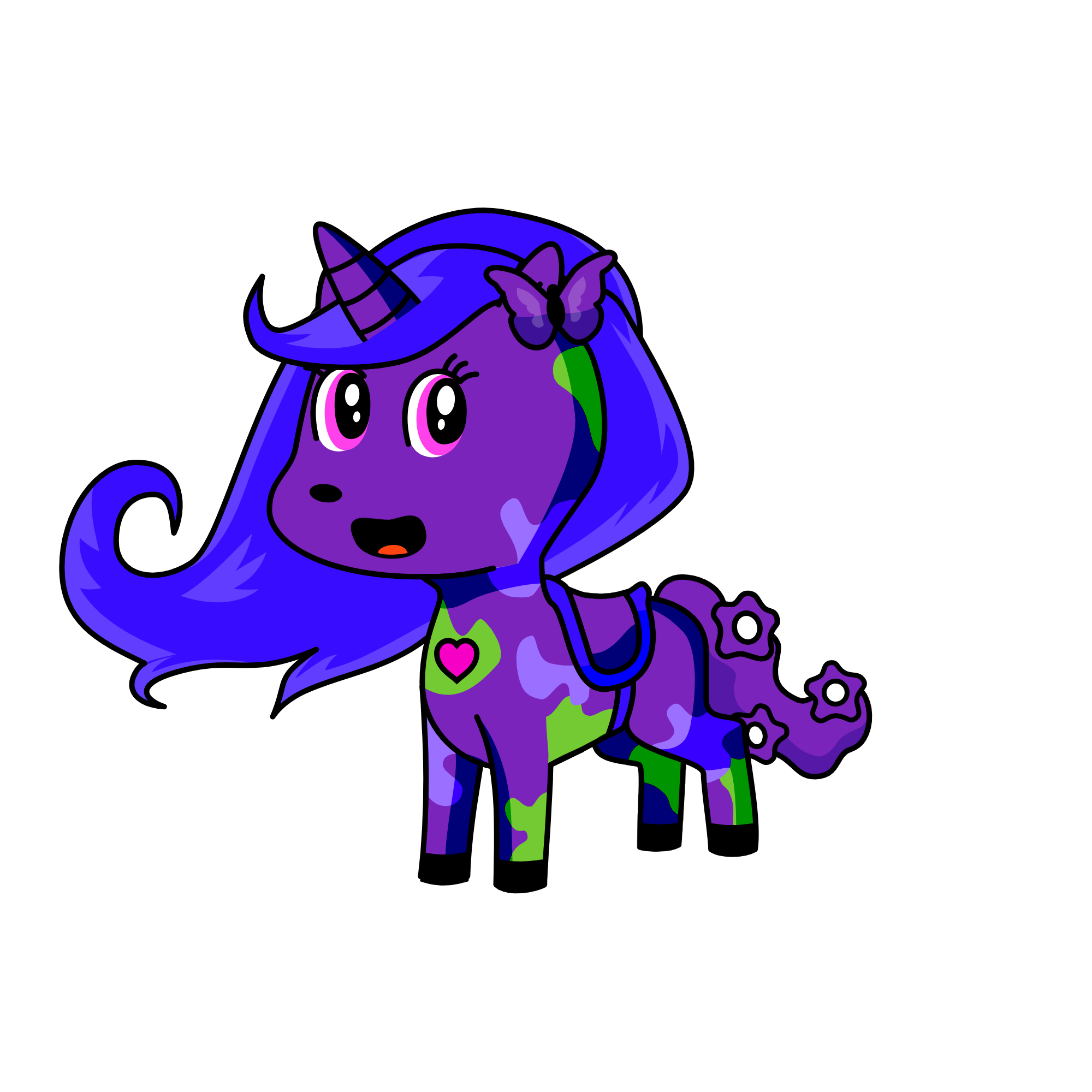 Vinebajade, the unicorn