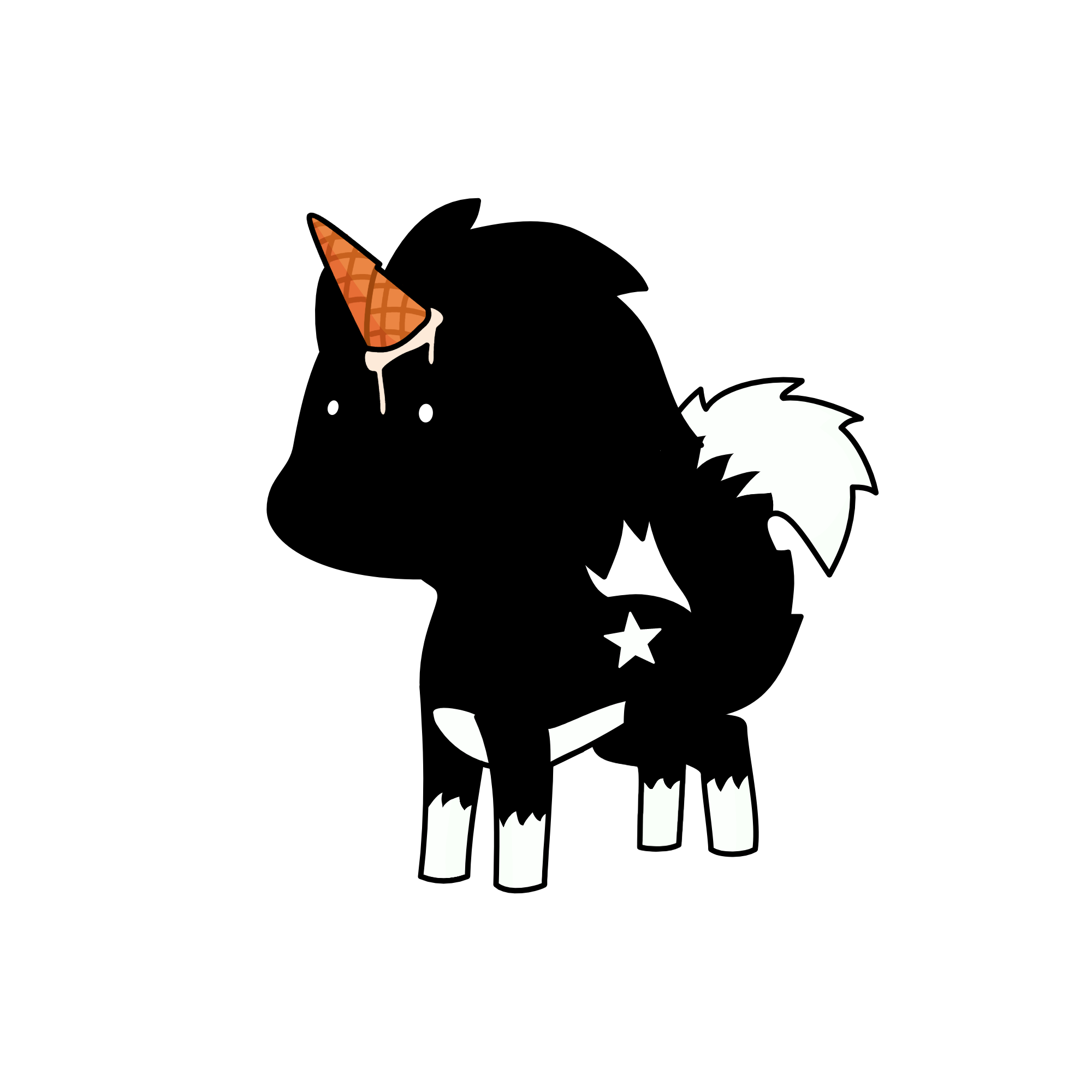 cartoon cat, the unicorn