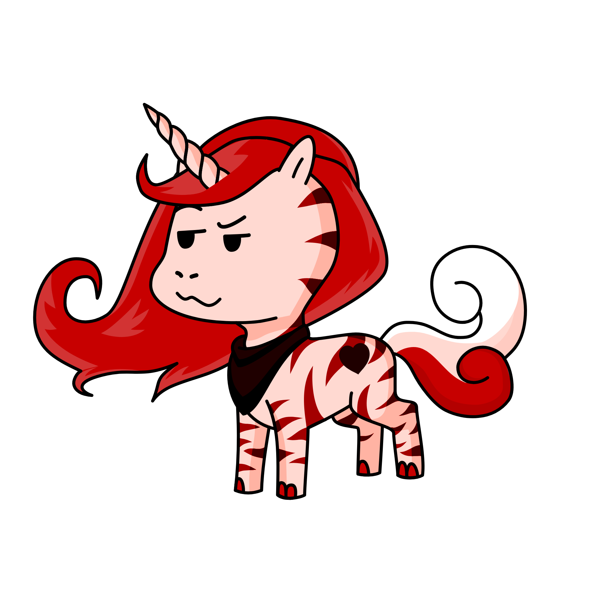 Tigred, the unicorn