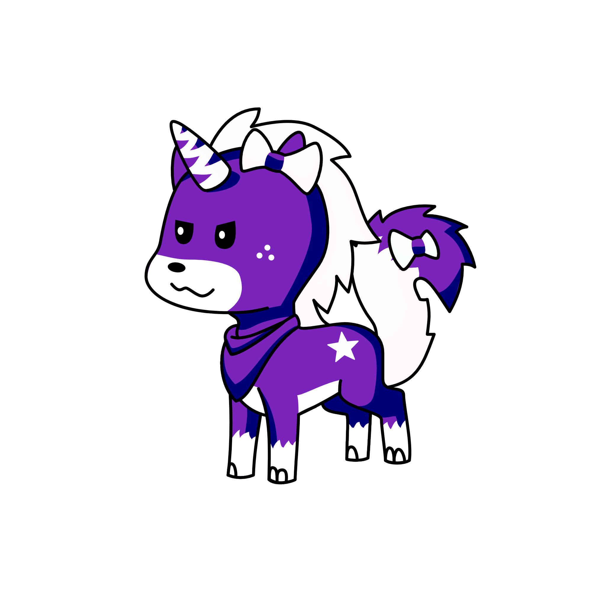 Porple, the unicorn