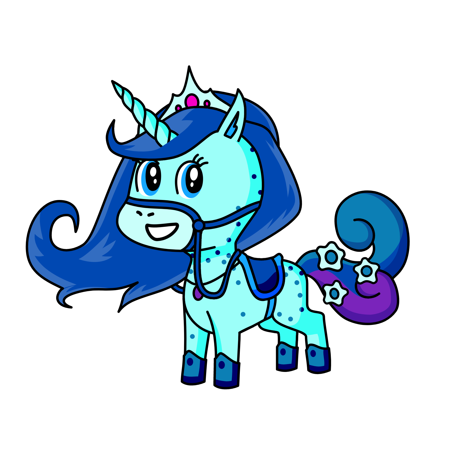 snowy, the unicorn