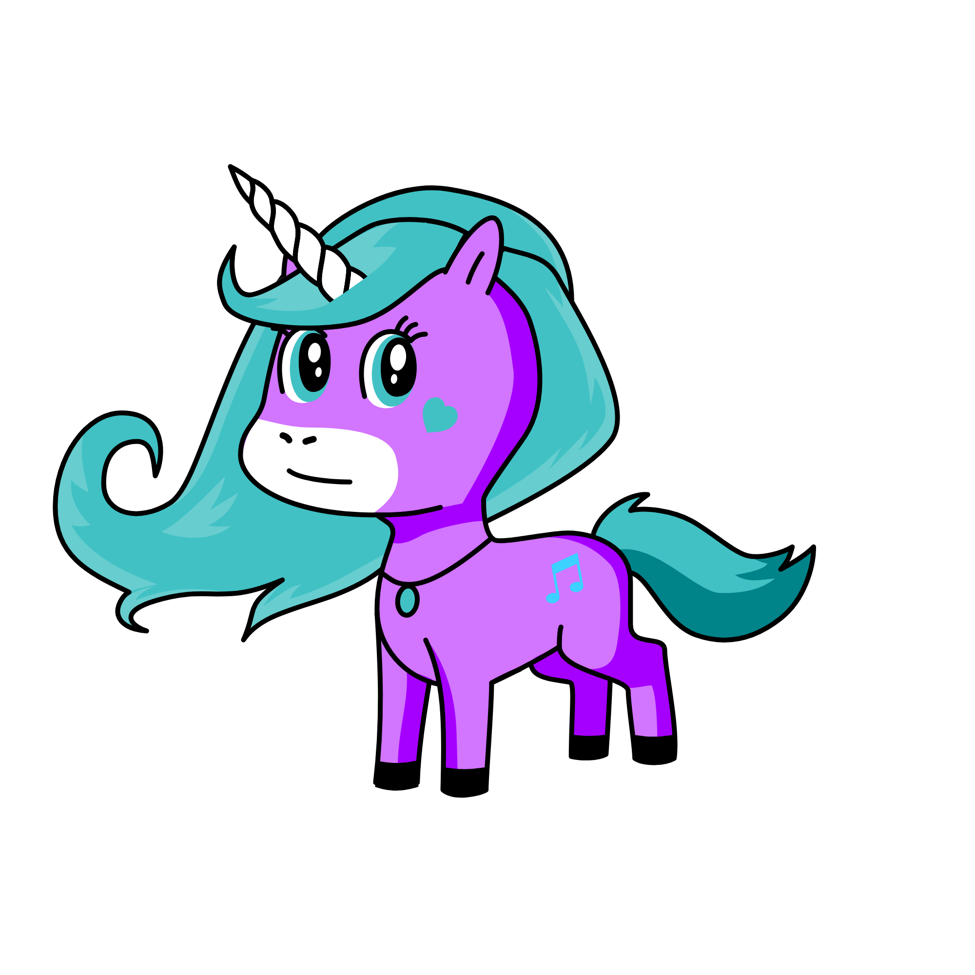snow ball, the unicorn