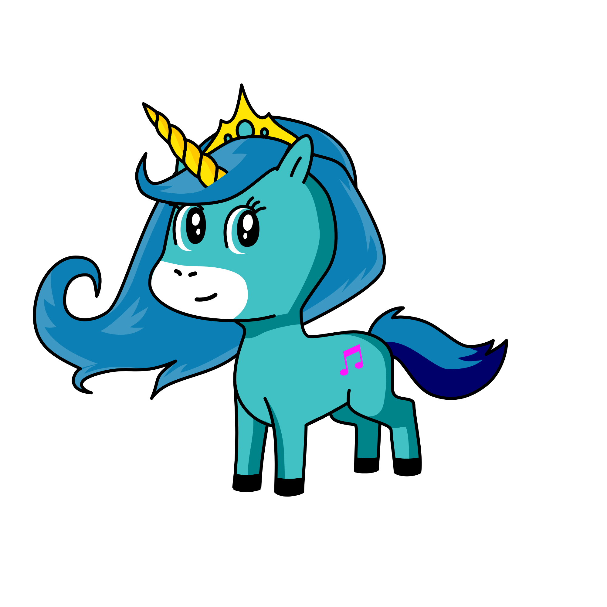 princess snow flake, the unicorn
