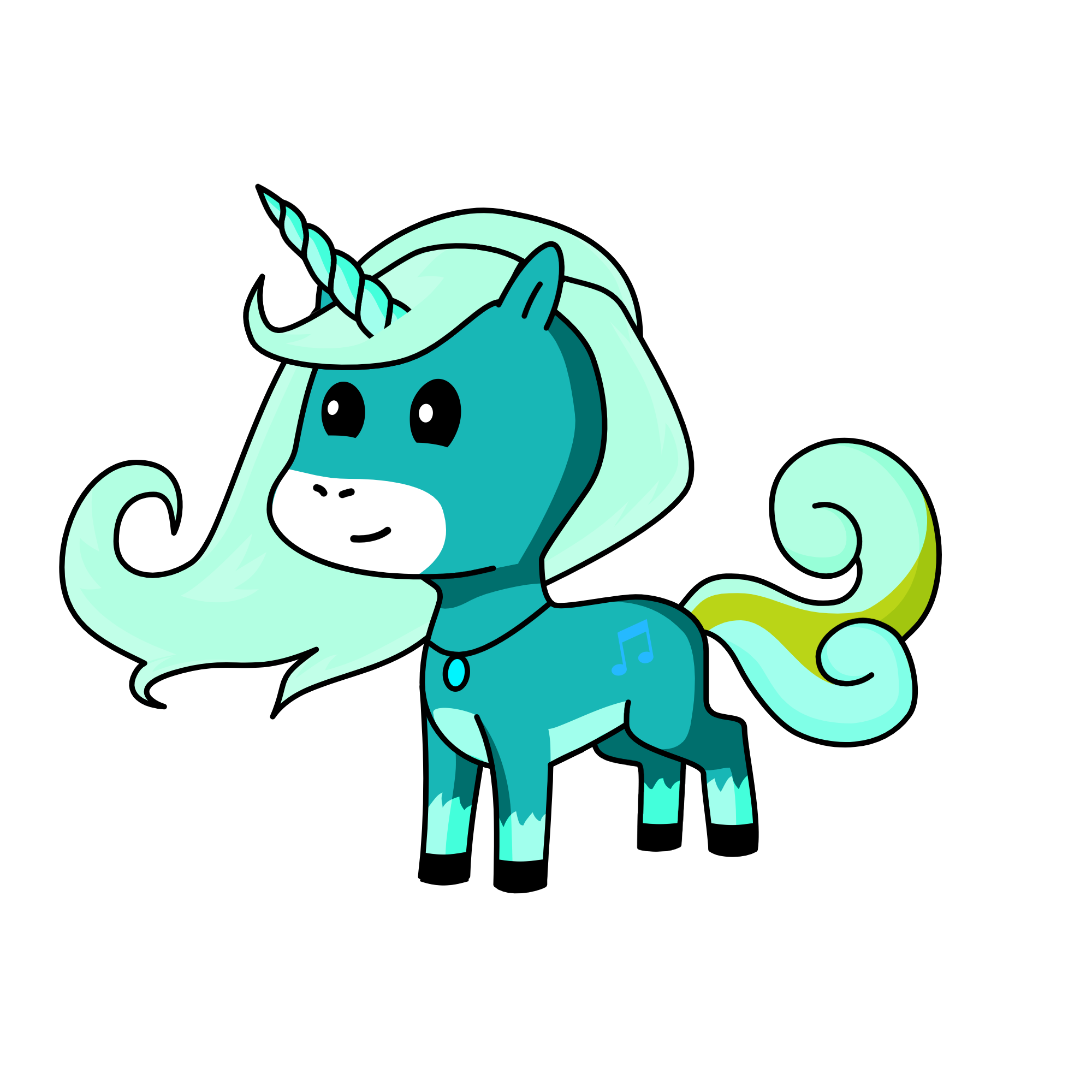 Music, the unicorn