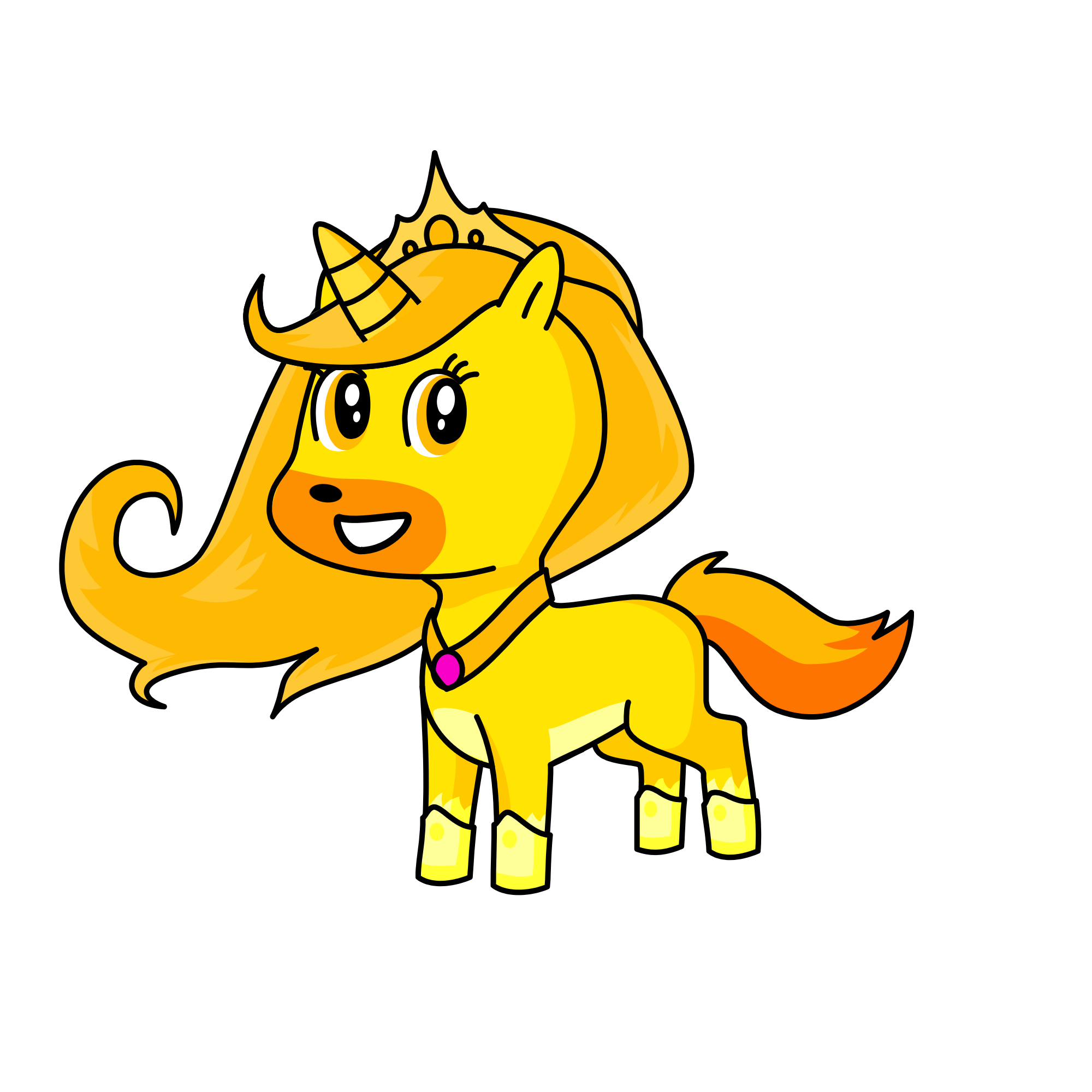 Goldakien, the unicorn