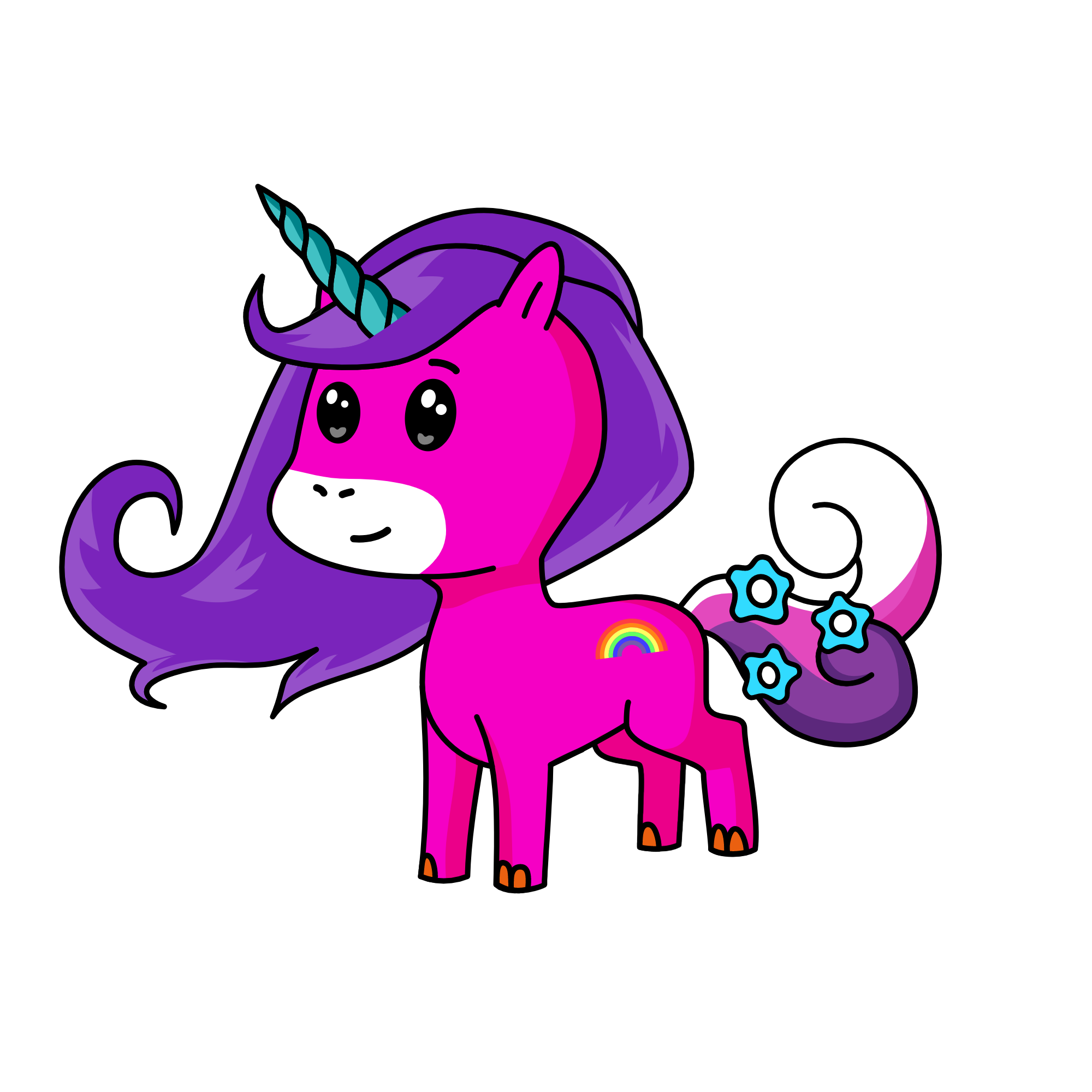 baby conrn, the unicorn