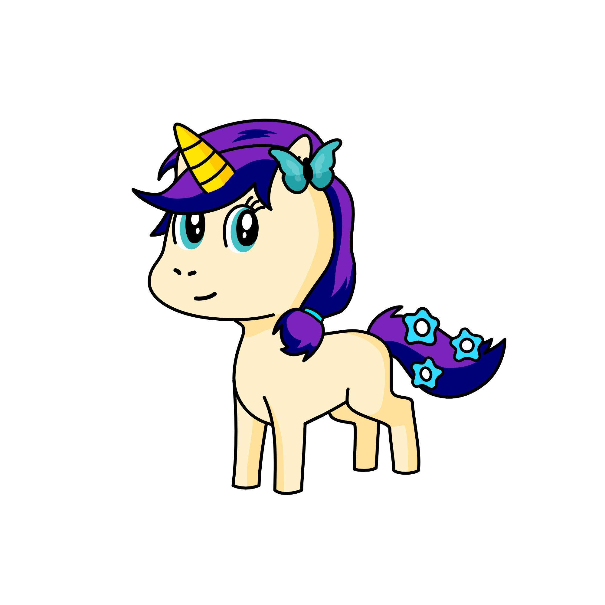 cupcake cake, the unicorn