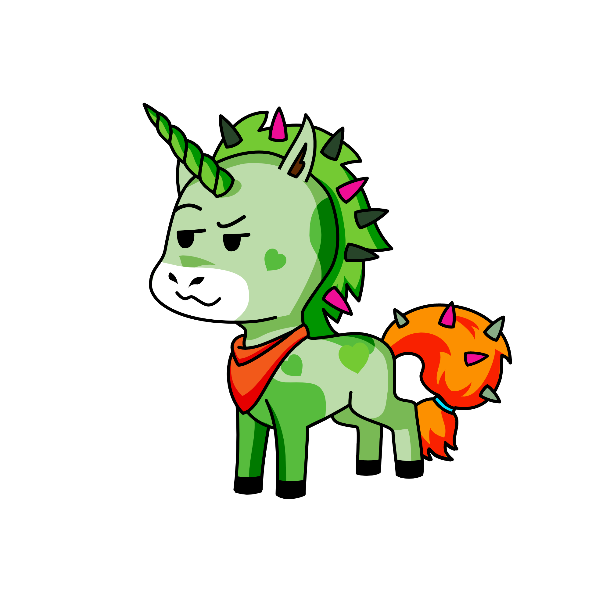 Happy Moon, the unicorn