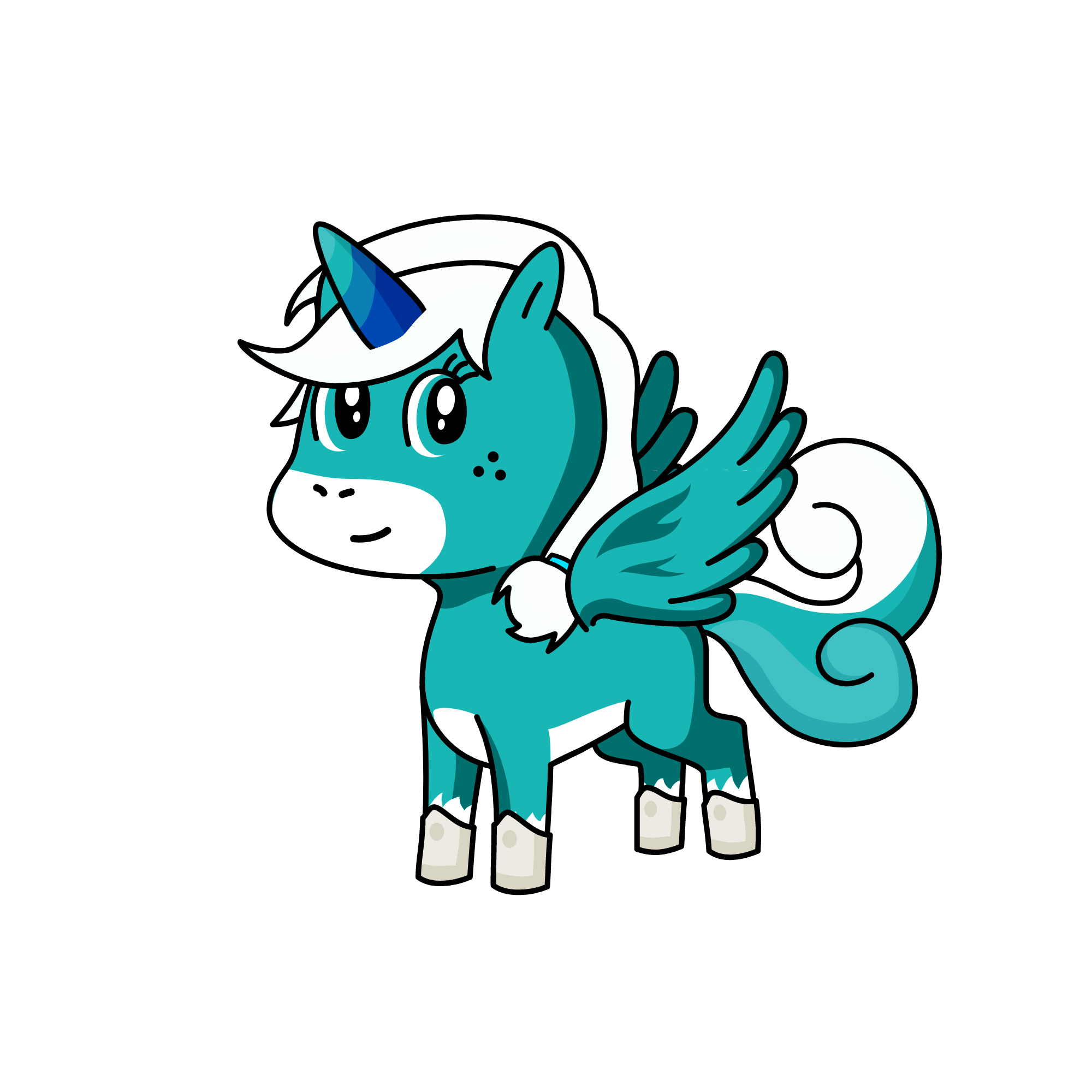 winter the snow princess, the unicorn