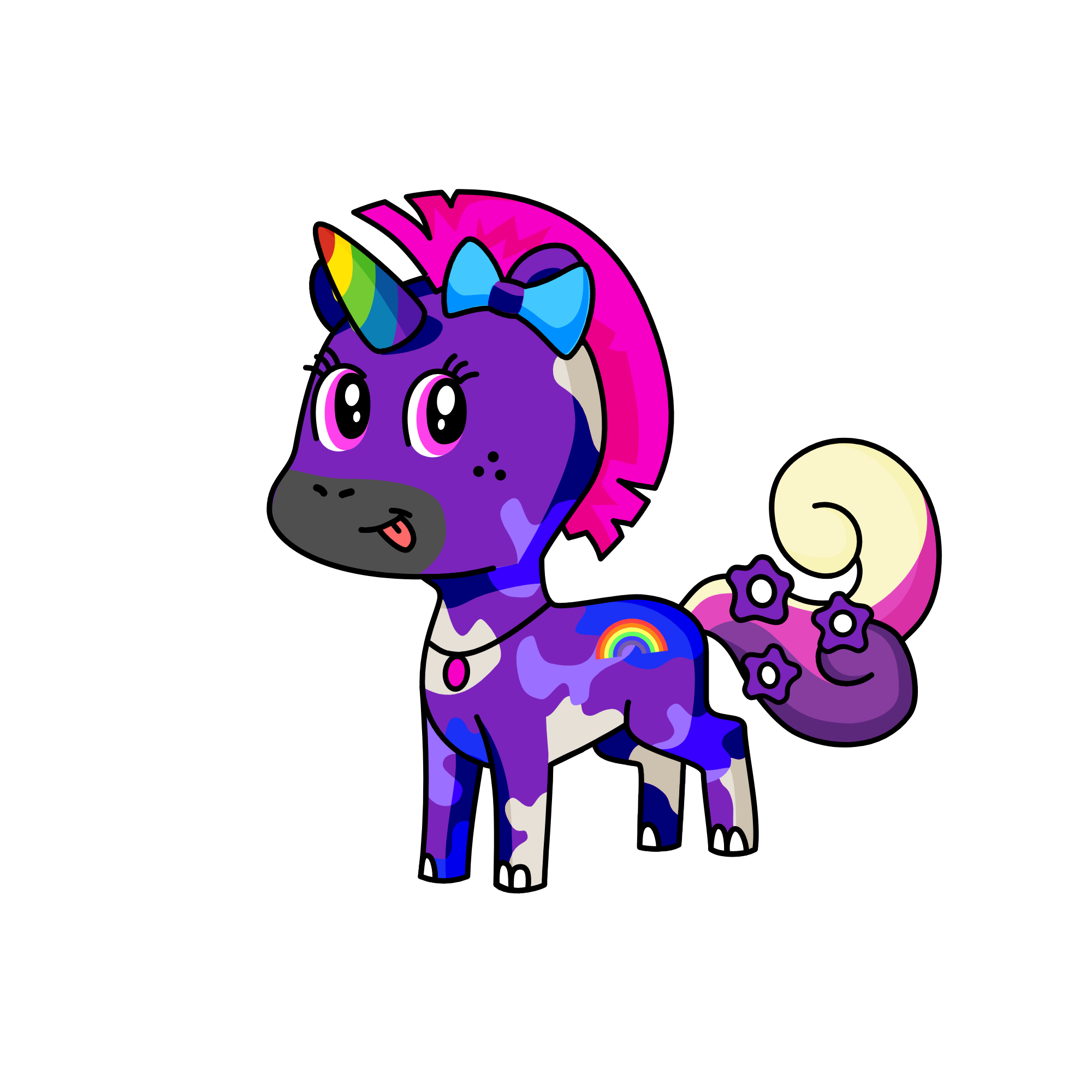 rainbow corn, the unicorn