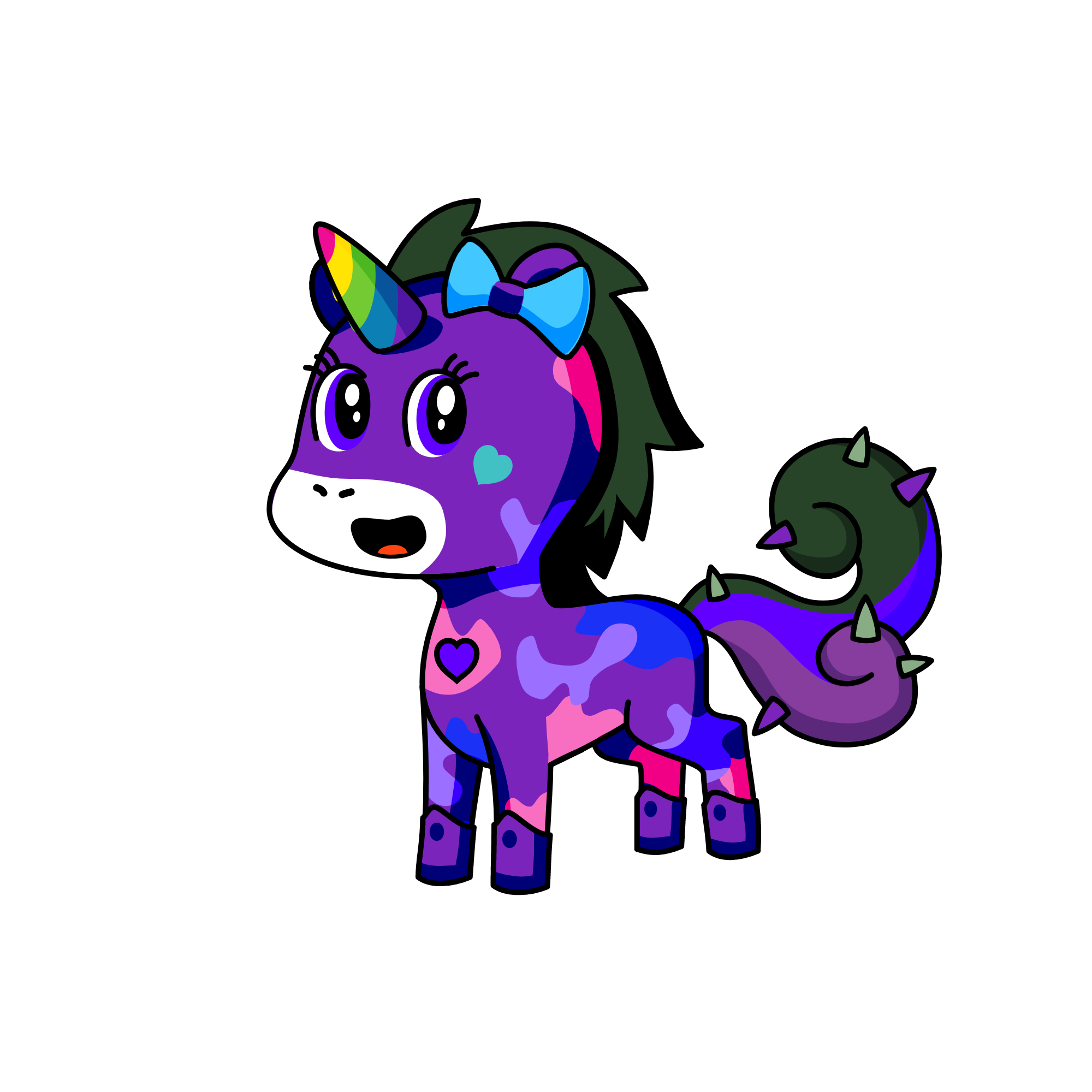 rainbow dash, the unicorn