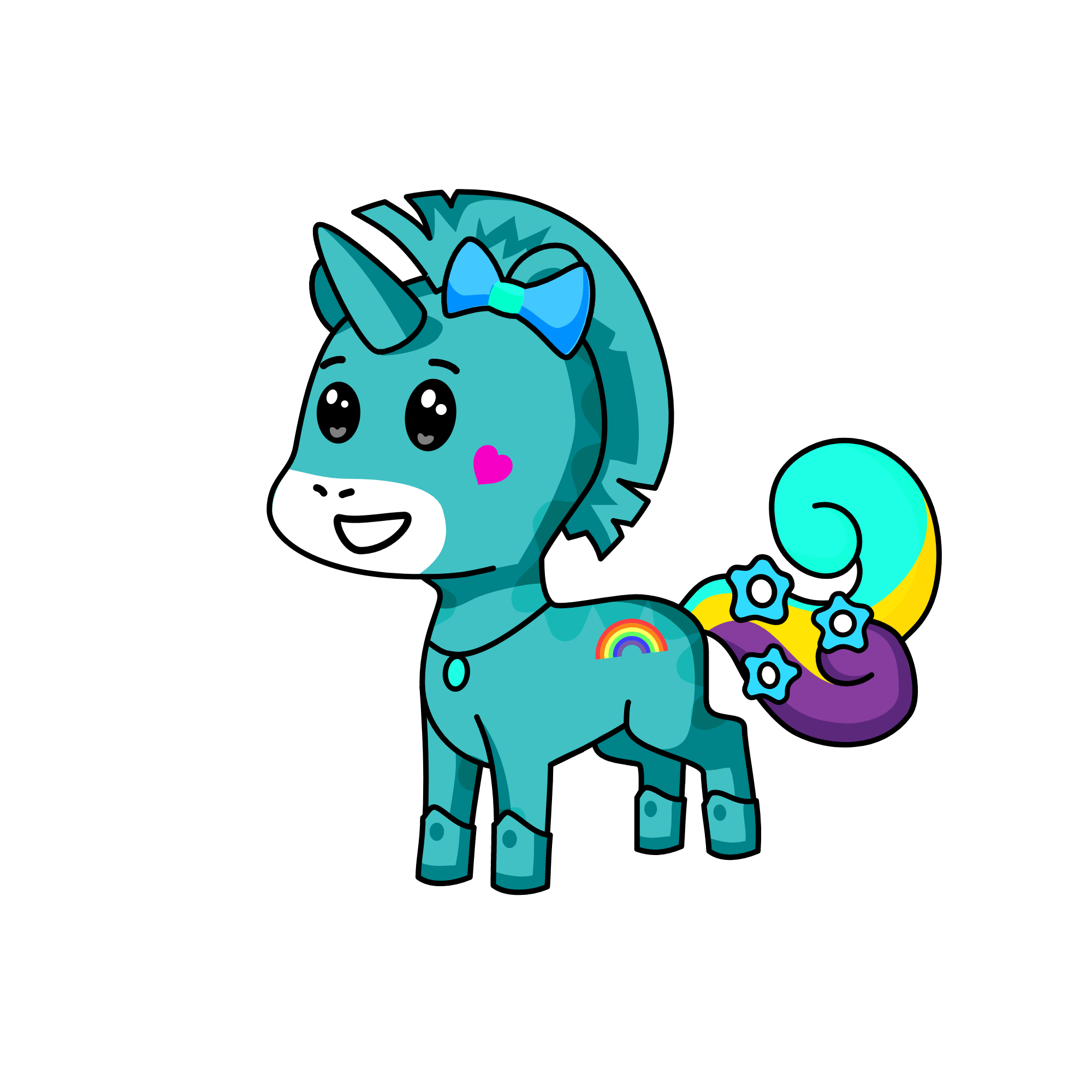 winter the snow princess, the unicorn