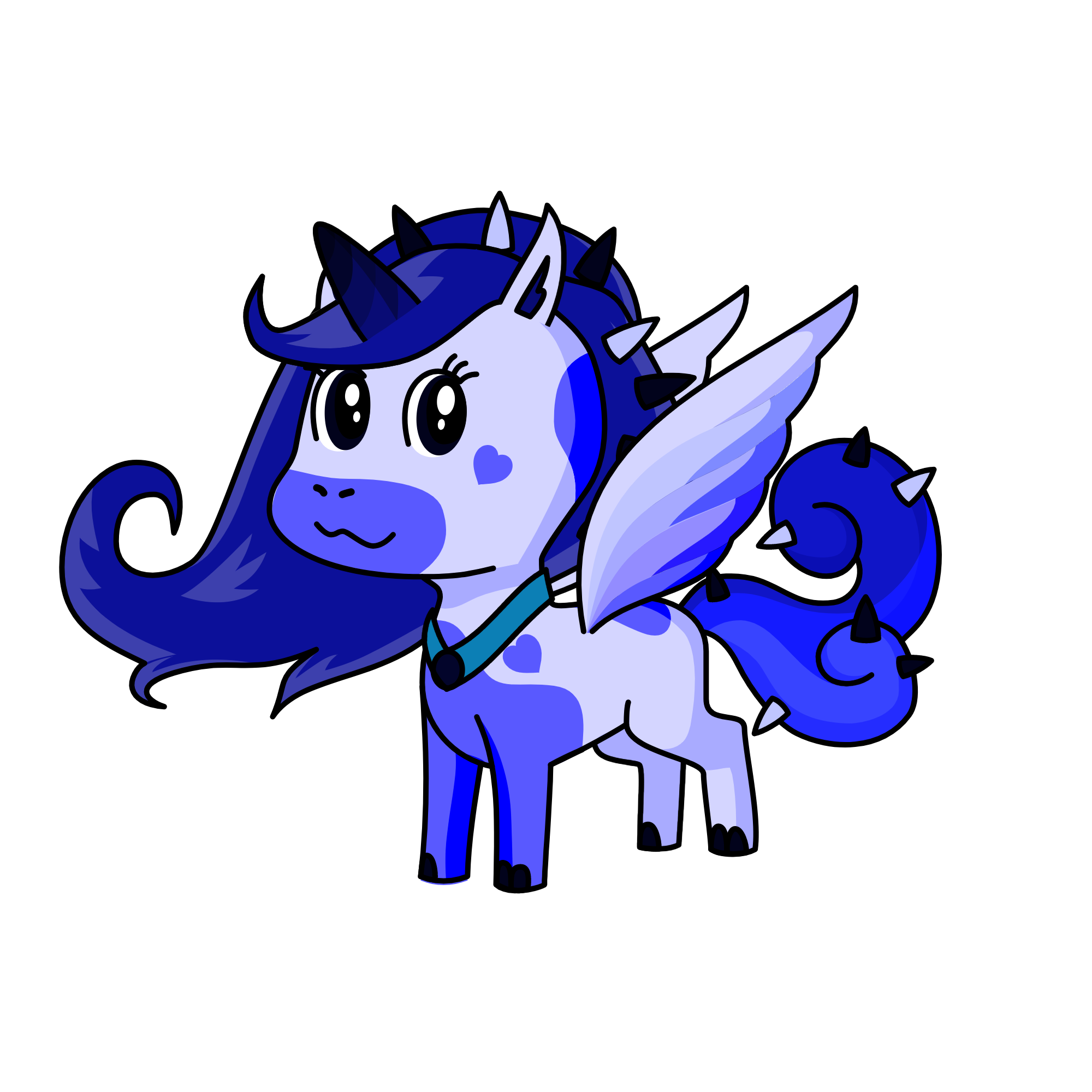 50 Shades Of Blue, the unicorn