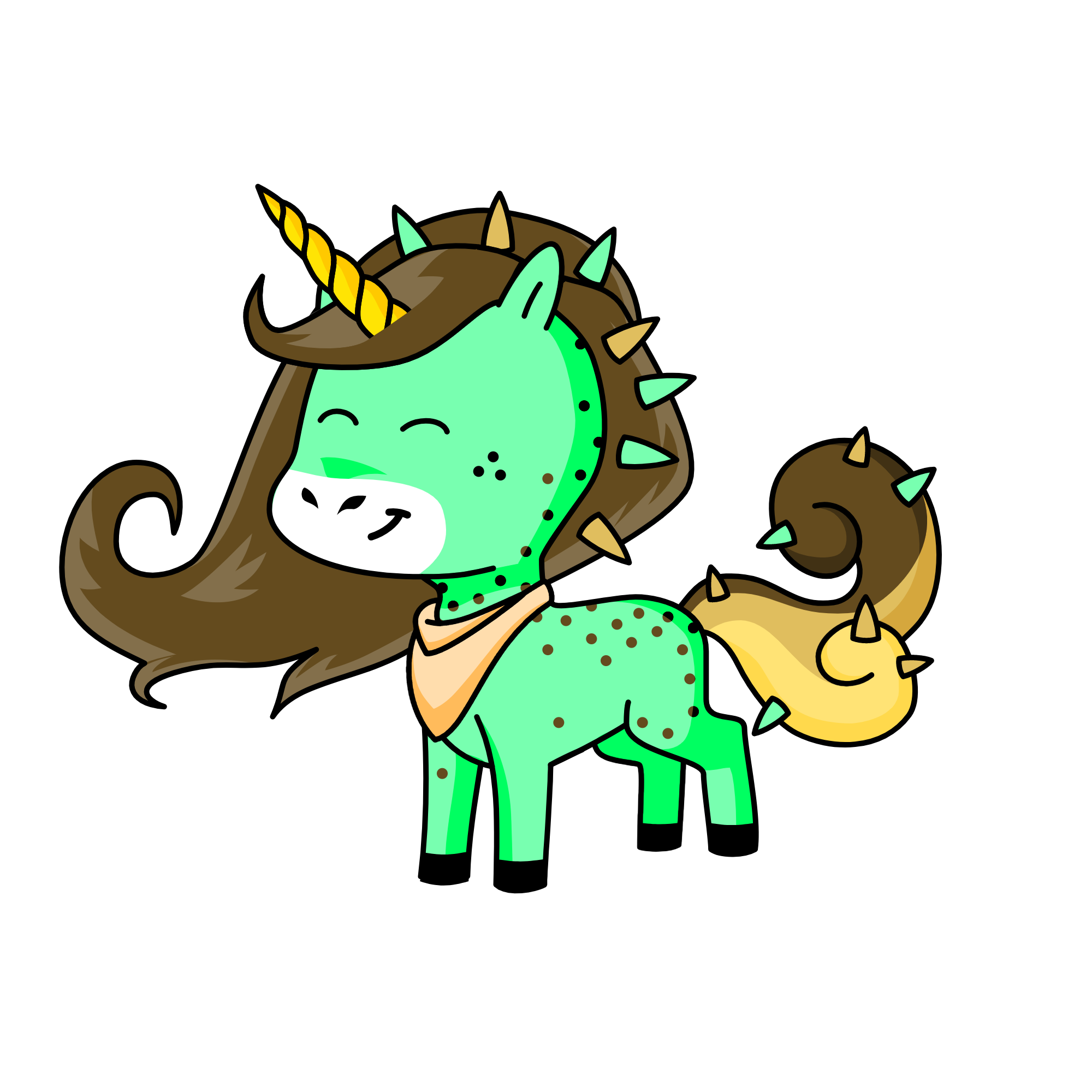 Minty, the unicorn