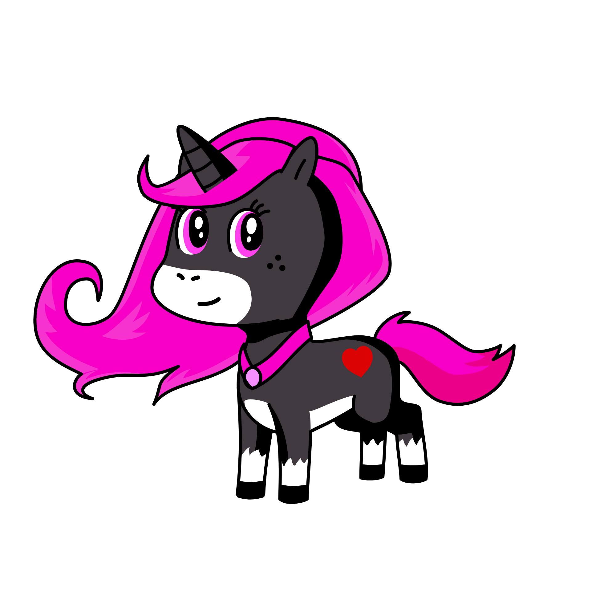 Meow, the unicorn