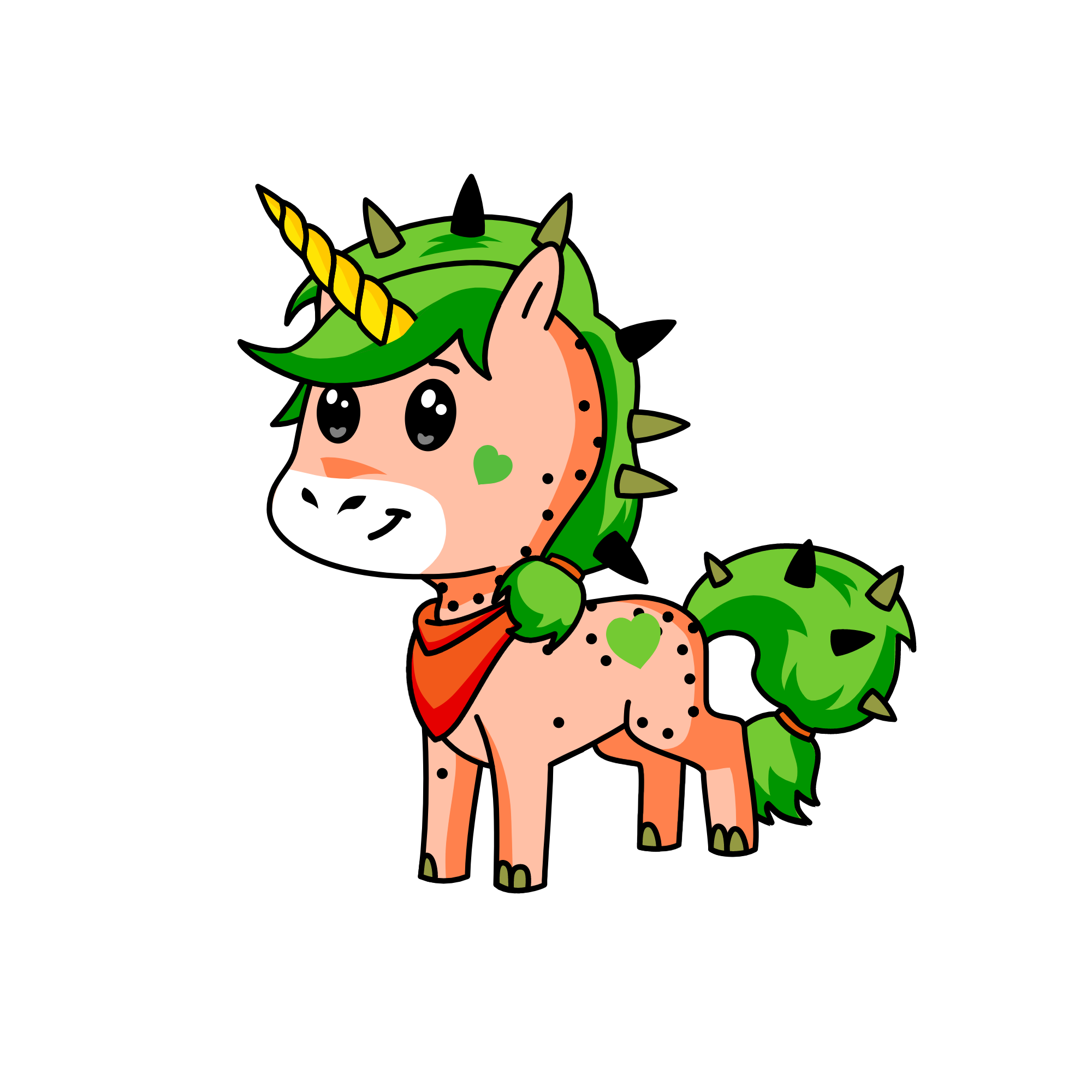 Strawberry, the unicorn