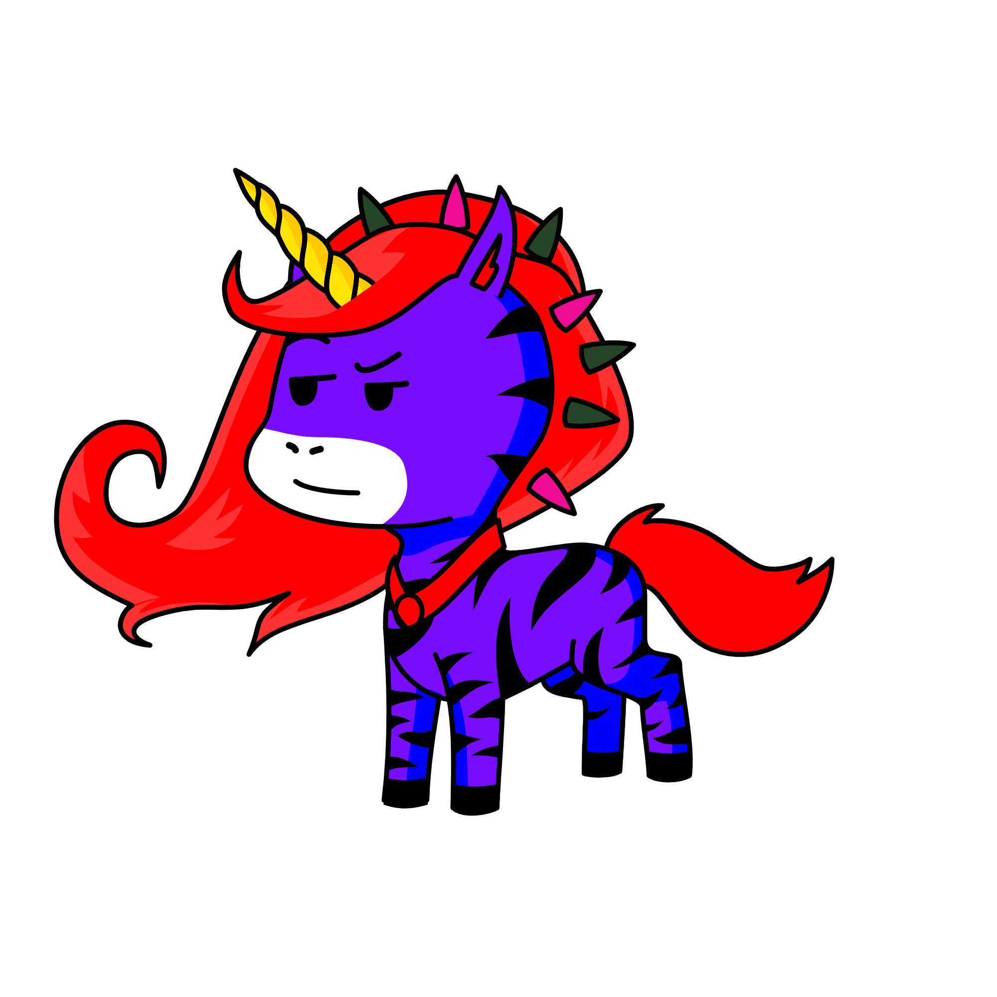Silver, the unicorn