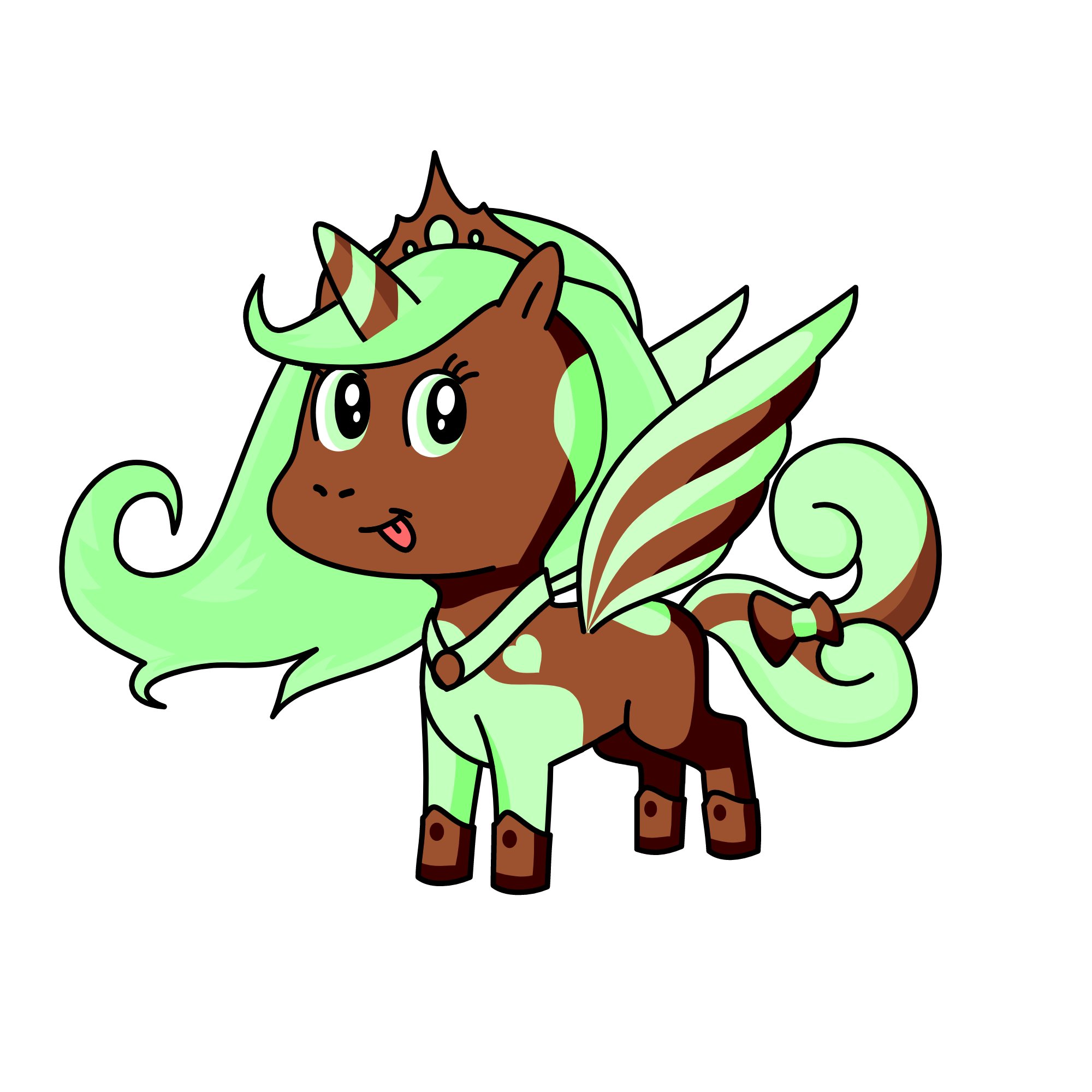 Mint Chocolate Chip, the unicorn