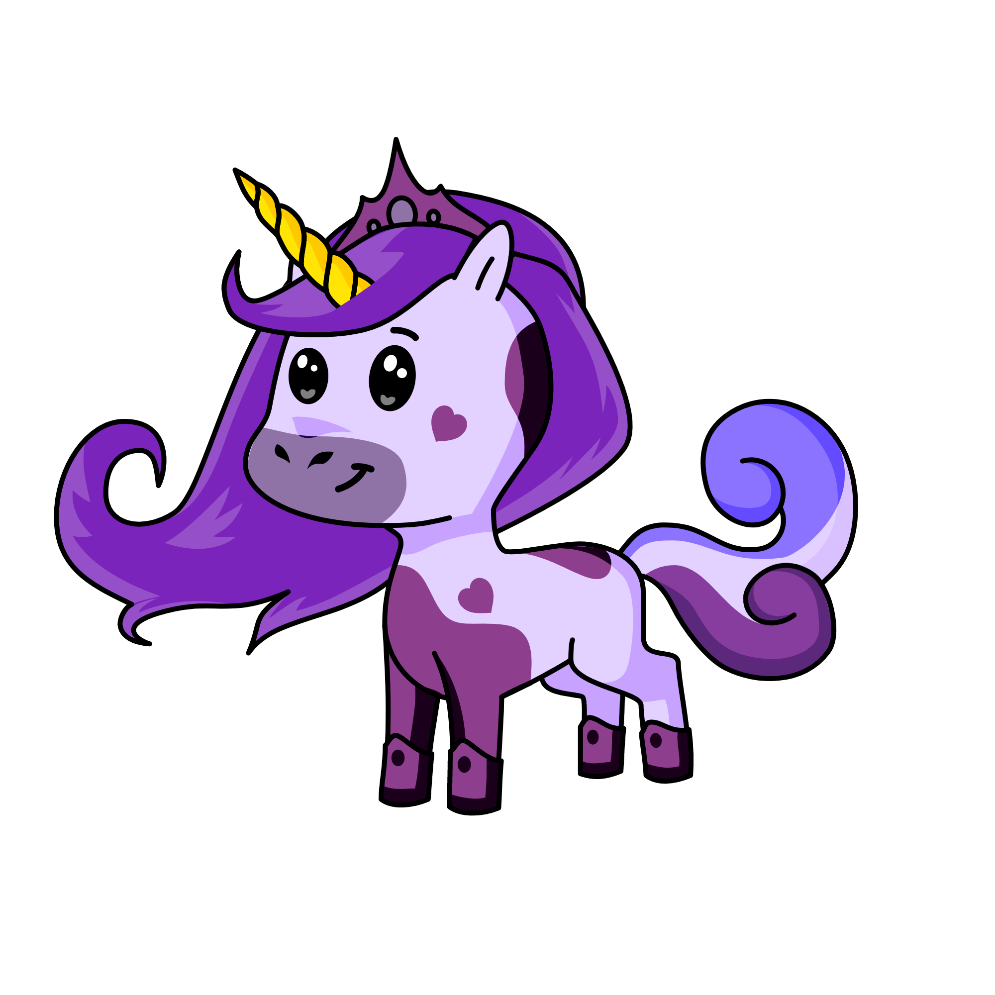 Violet, the unicorn