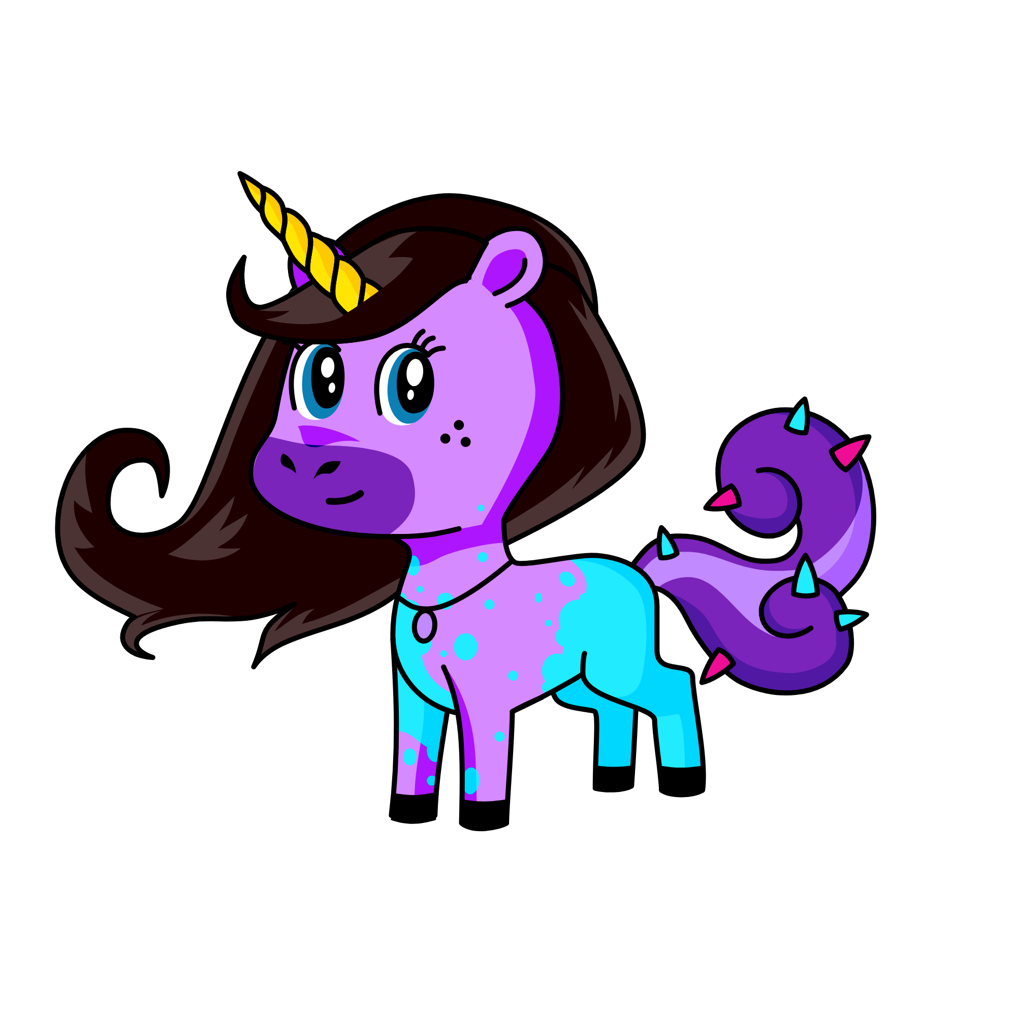 Glitter, the unicorn