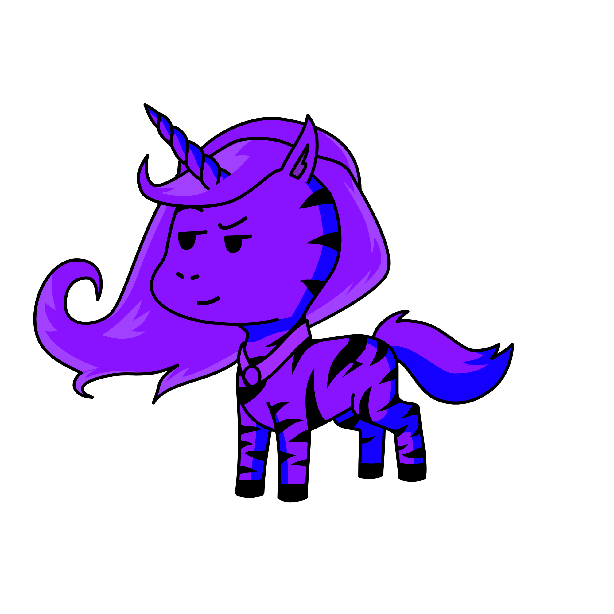Silver, the unicorn