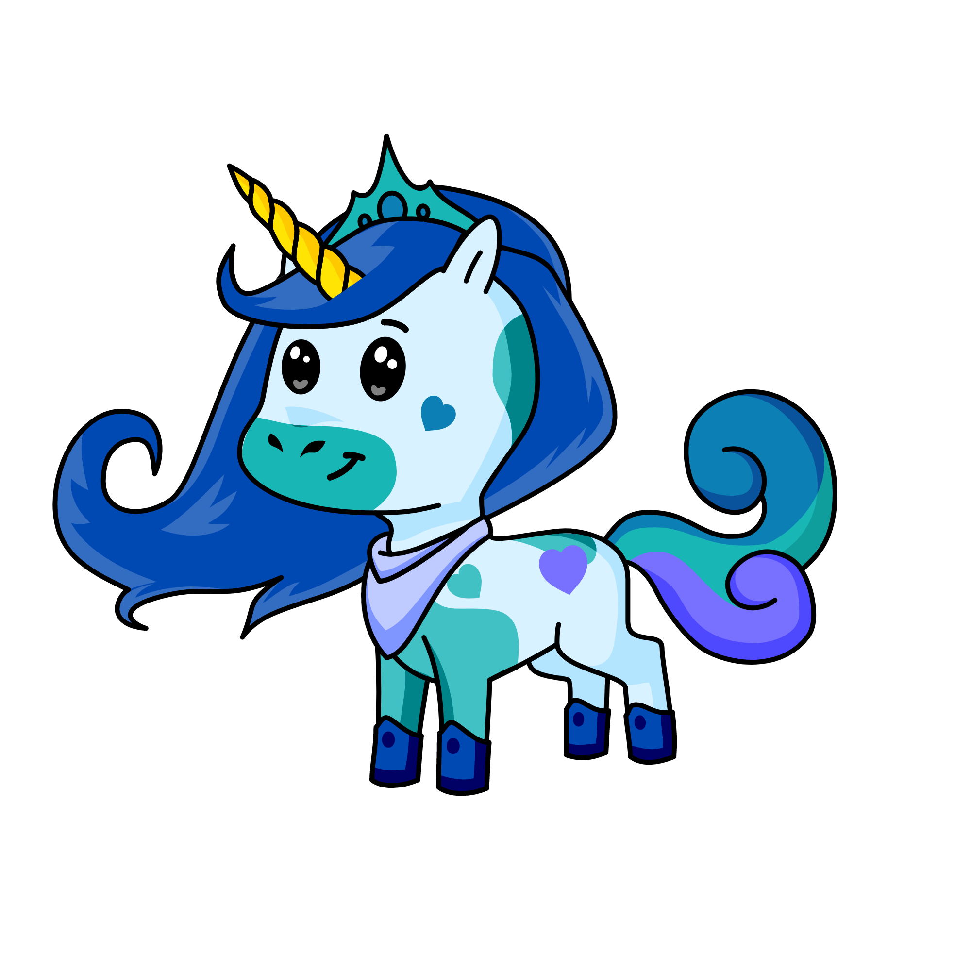 Navy, the unicorn
