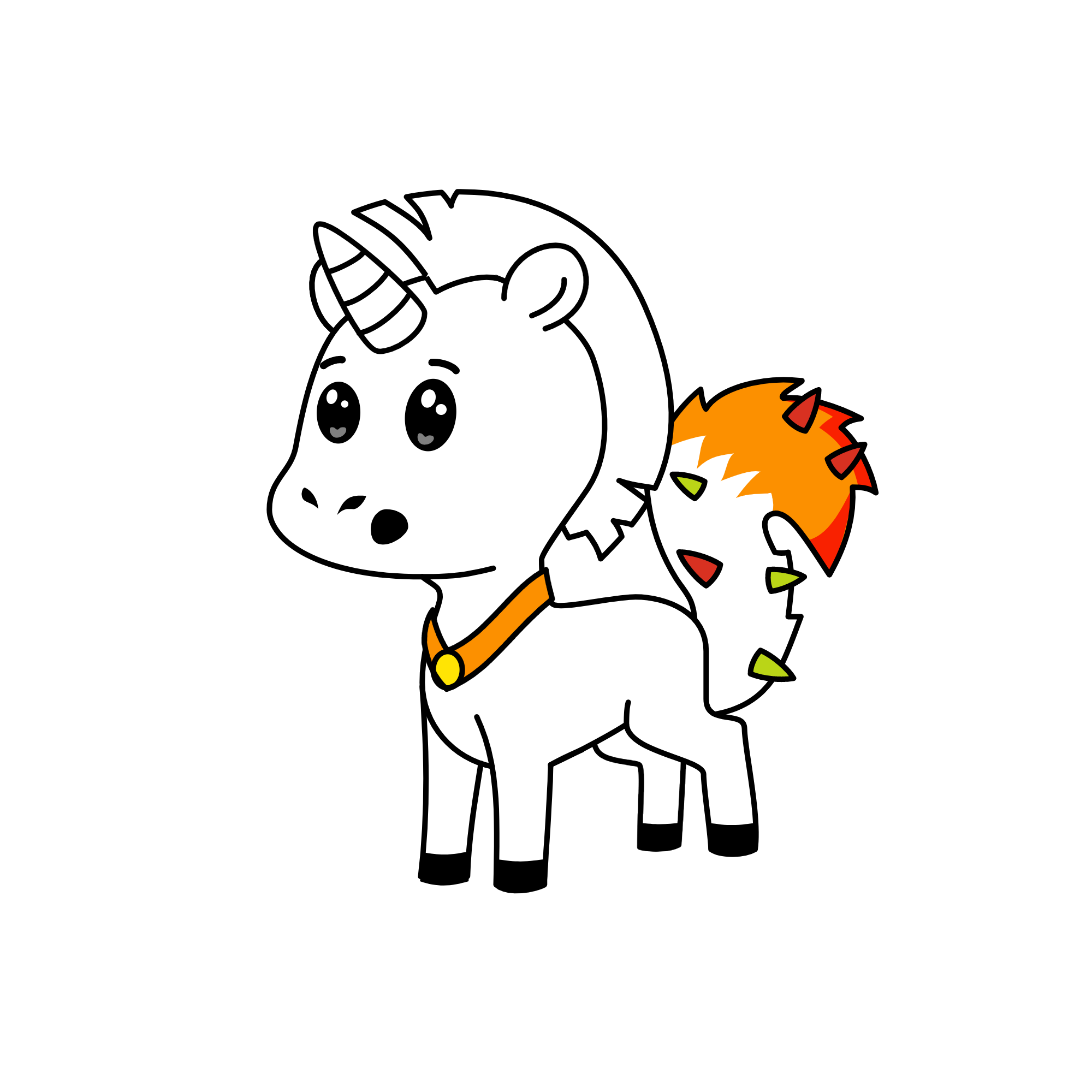 b, the unicorn