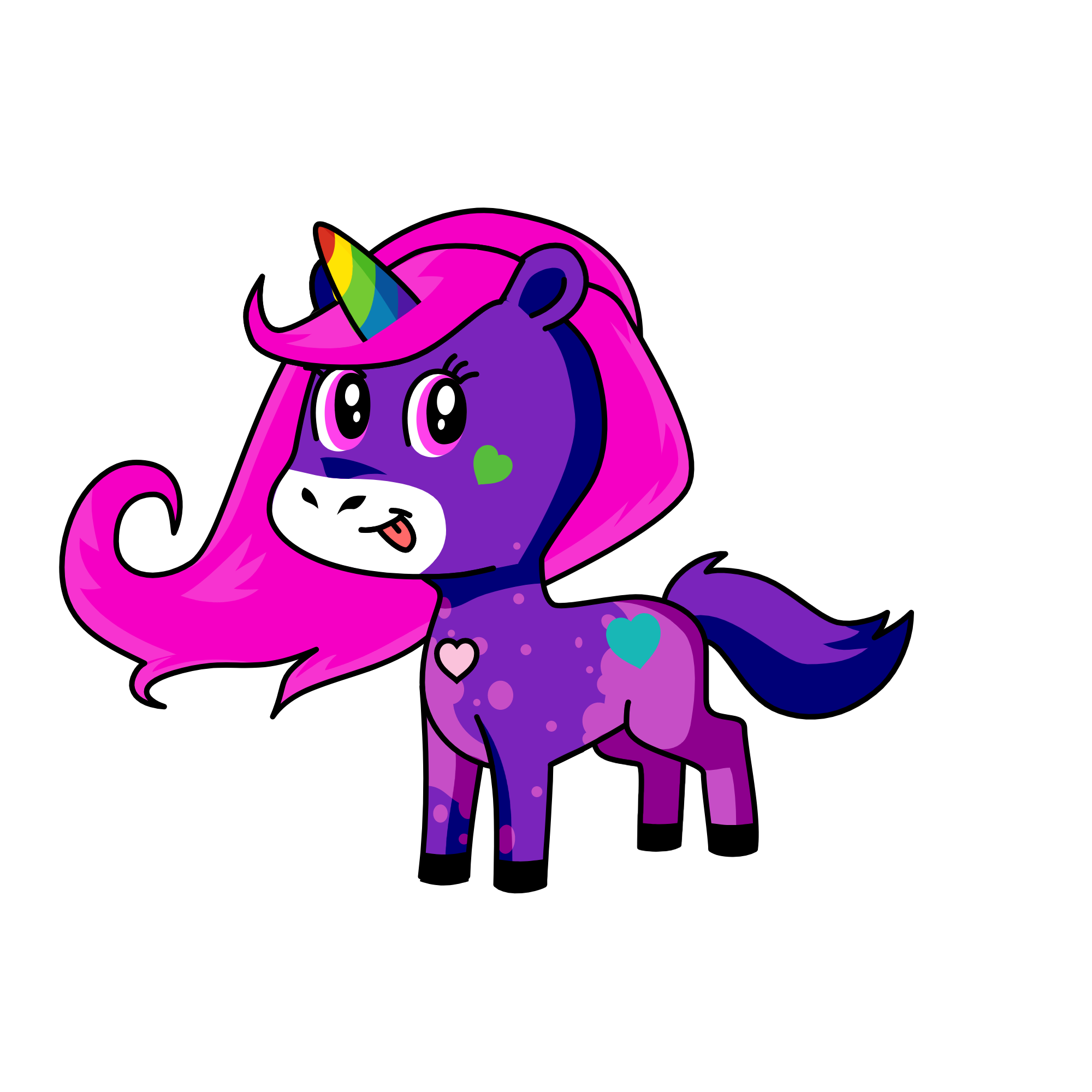 justice cutiepie, the unicorn