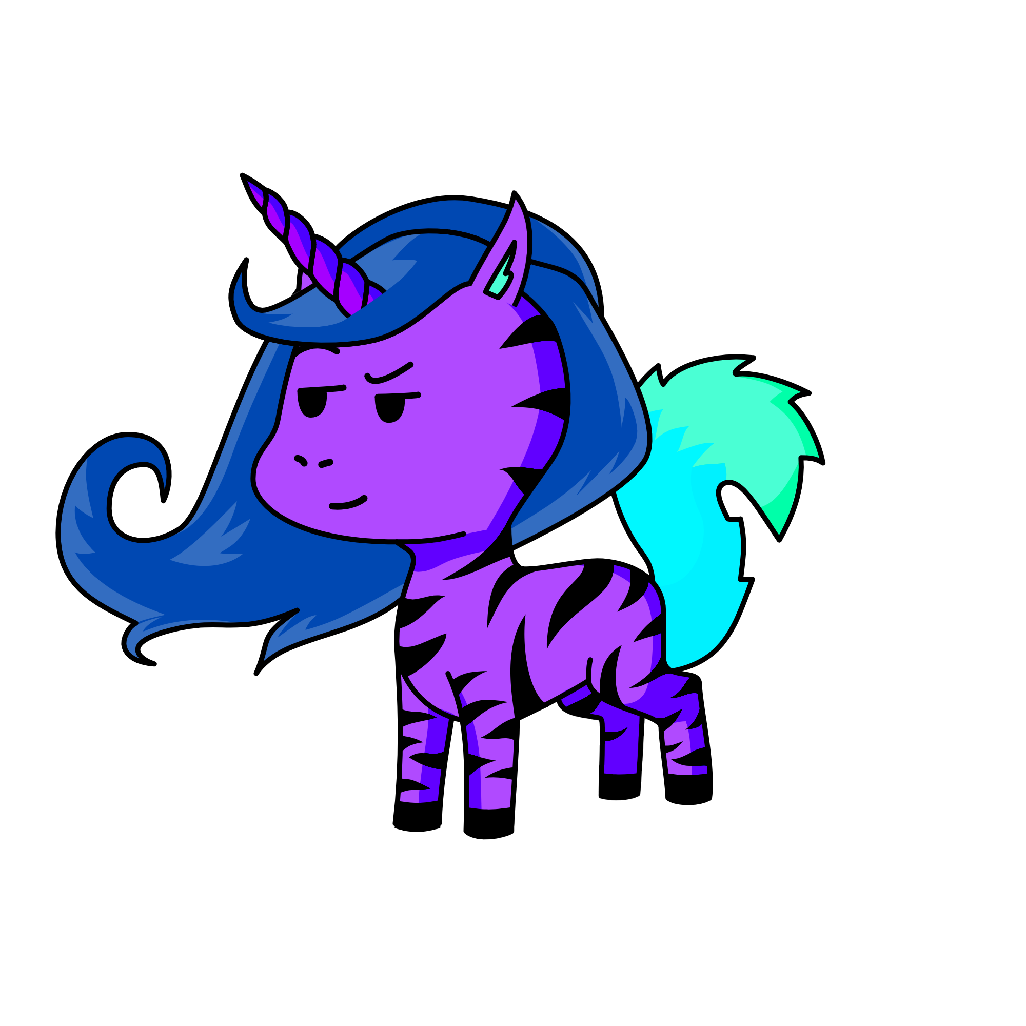 Silver, the unicorn