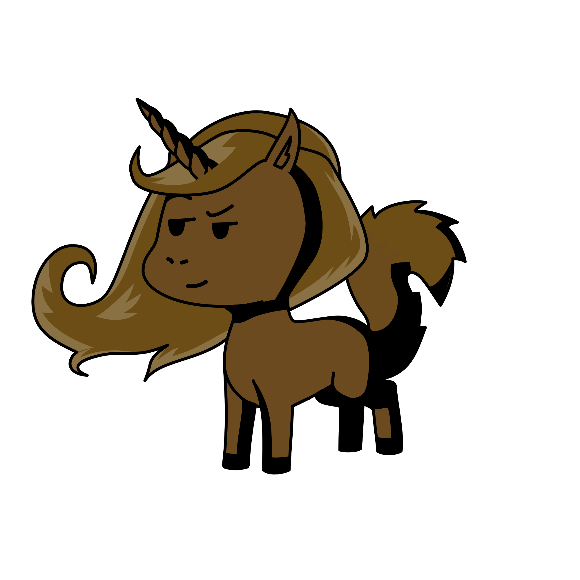 Brownie, the unicorn
