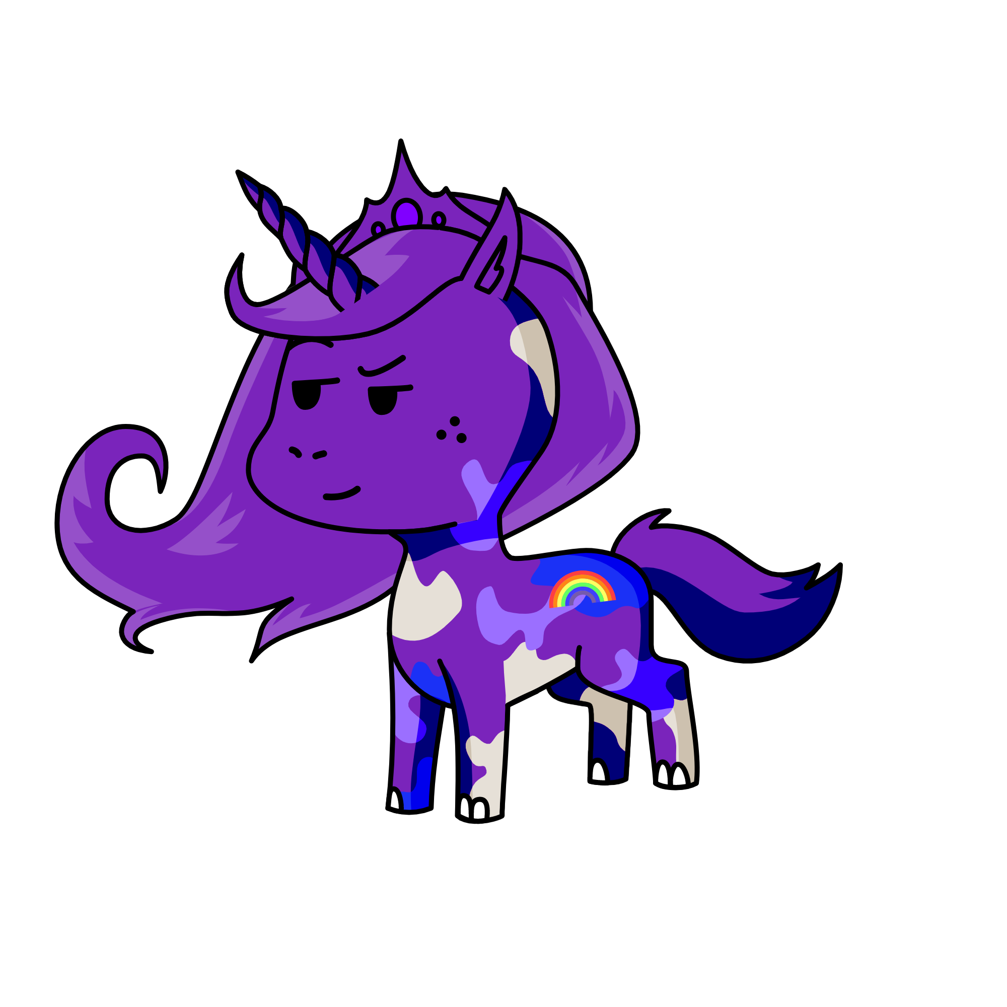 Purple Unicorn, the unicorn