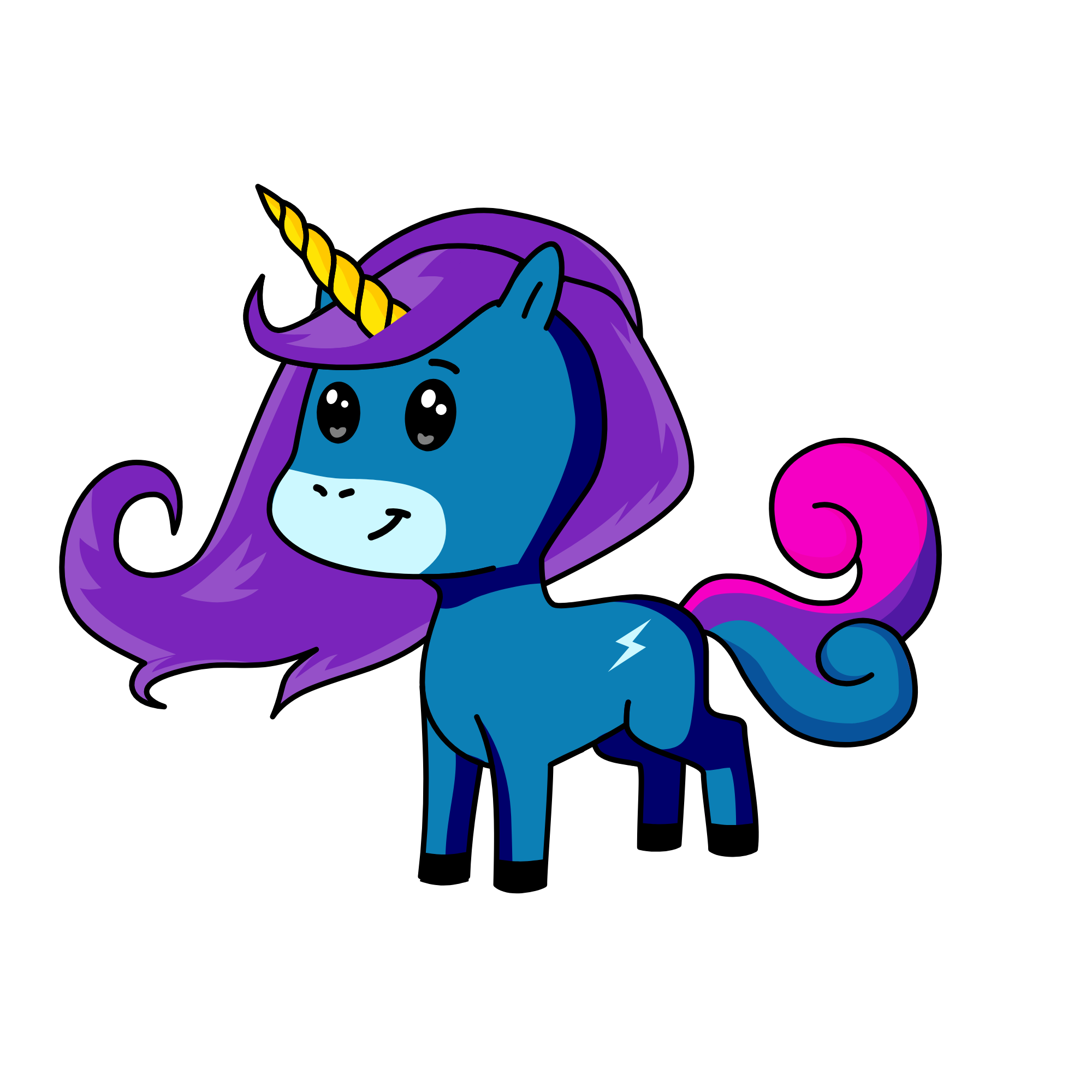 Lightning, the unicorn