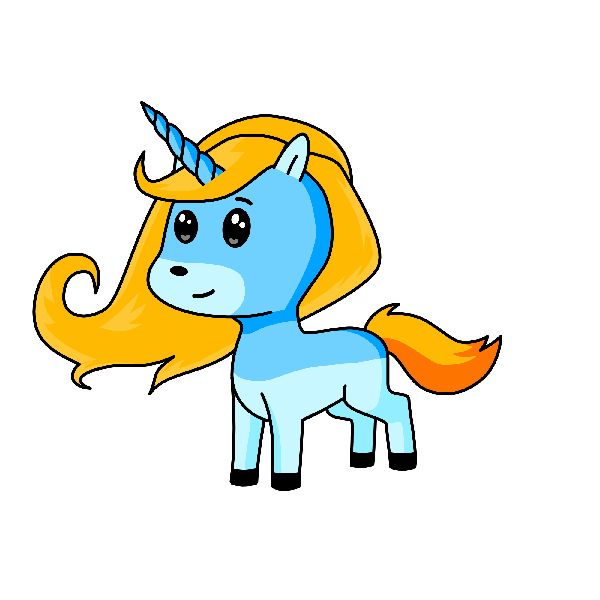 Winter Snow, the unicorn