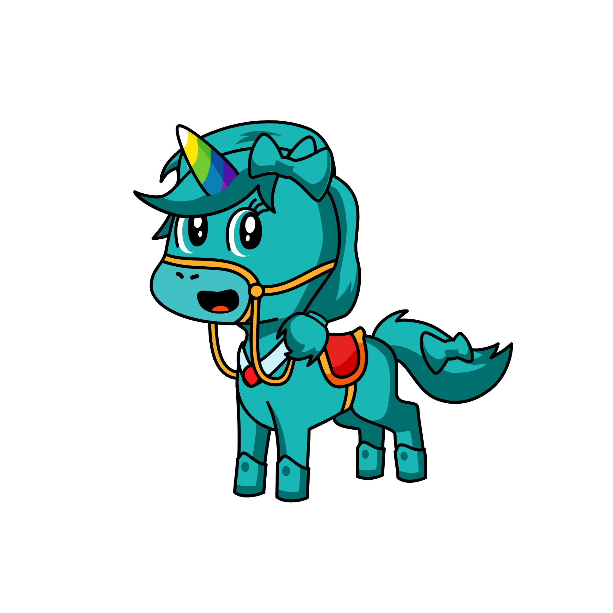 Bluey, the unicorn